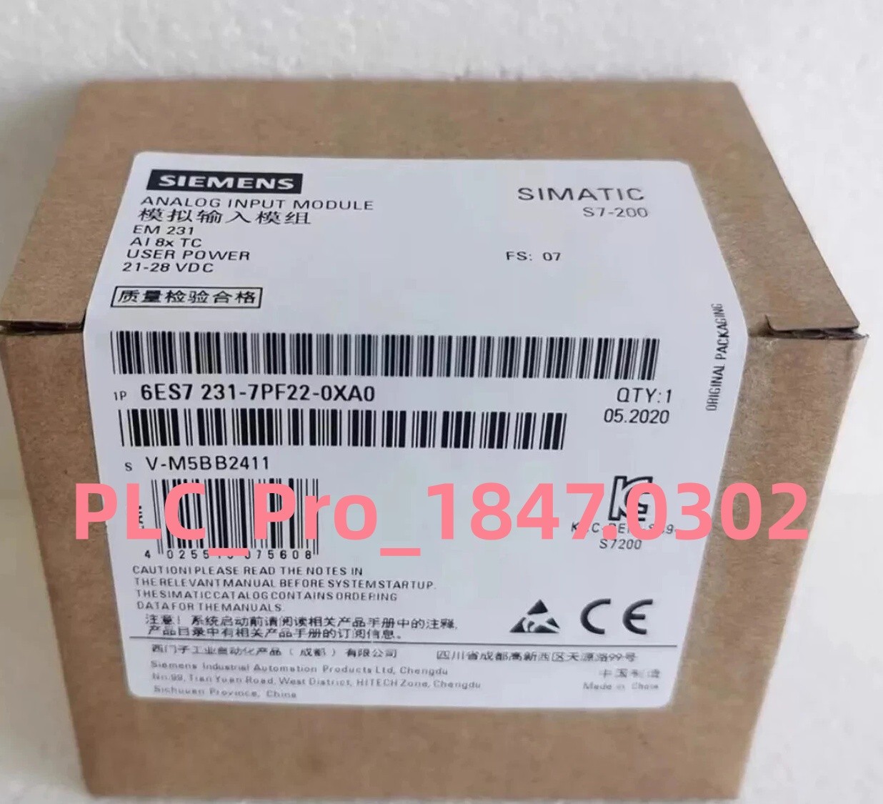 6ES7231-7PF22-0XA0 1PCS Brand New SIEMENS 6ES7 231-7PF22-0XA0 Module Fast ship