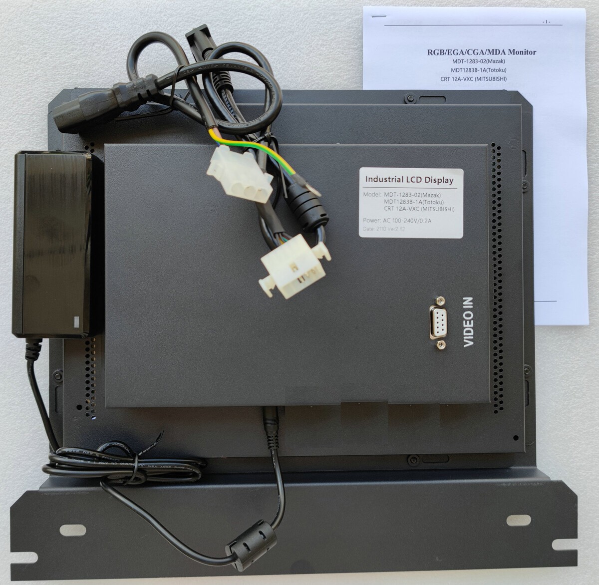 12.1″ MDT1283B-1A LCD Screen For Mazak monitor to LCD retrofit MDT1283B CRT