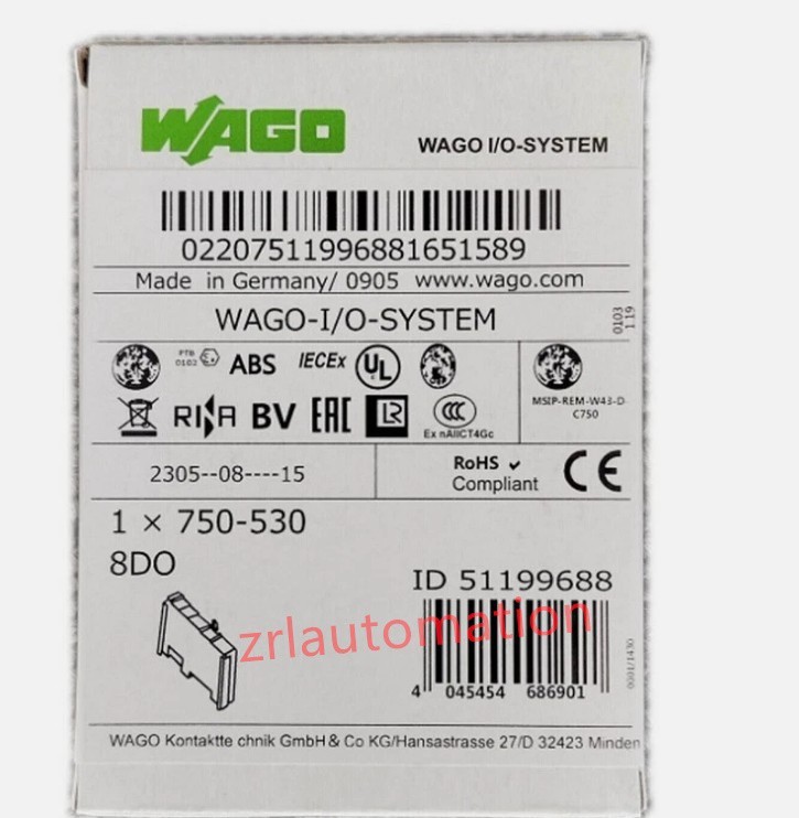 New in Box WAGO 750-530 8-Channel Digital Output PLC Module 750-530 750-530