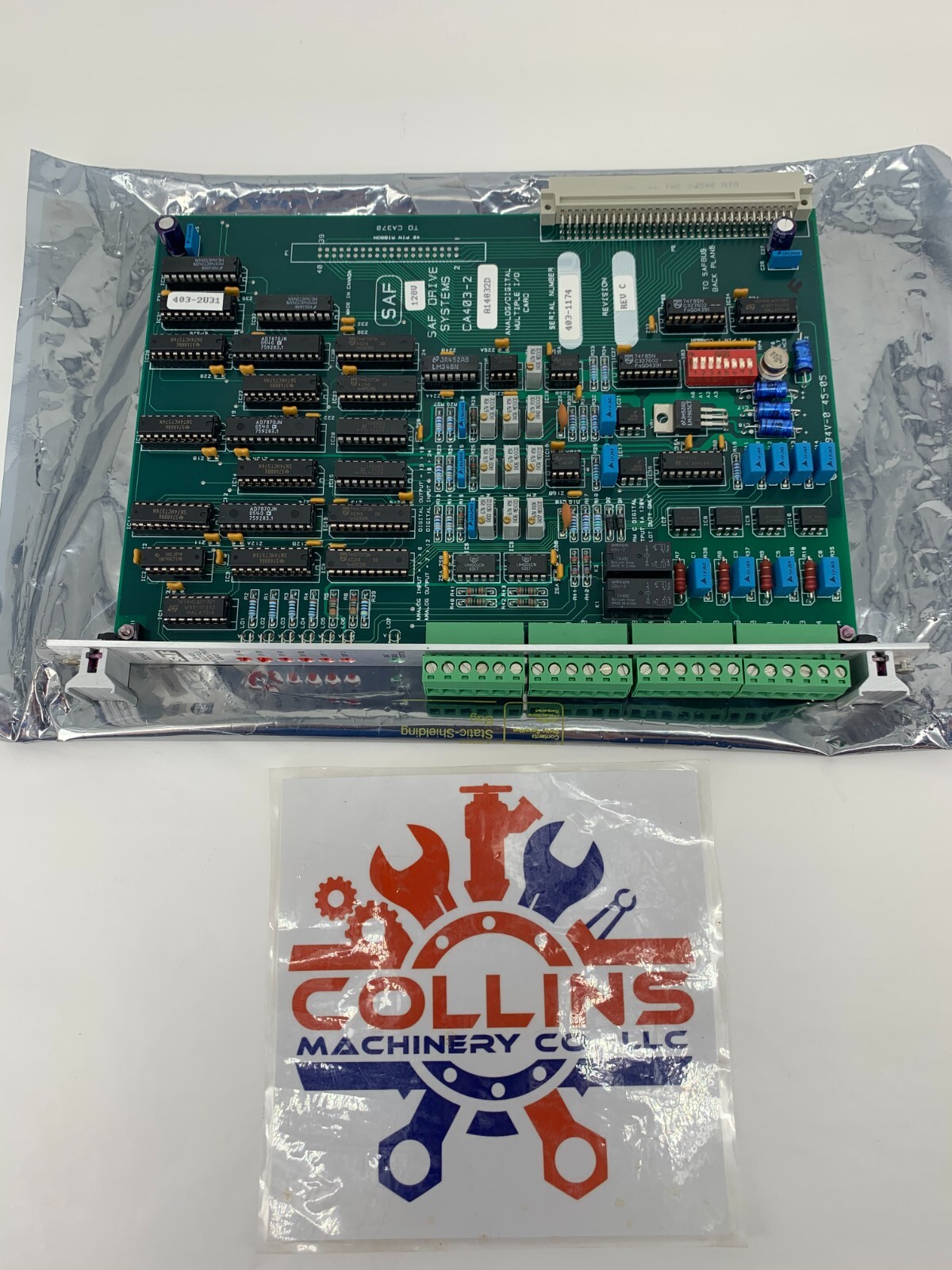 SAF Drive Systems CA403-2 Multiple Input/Output Card Rev. C