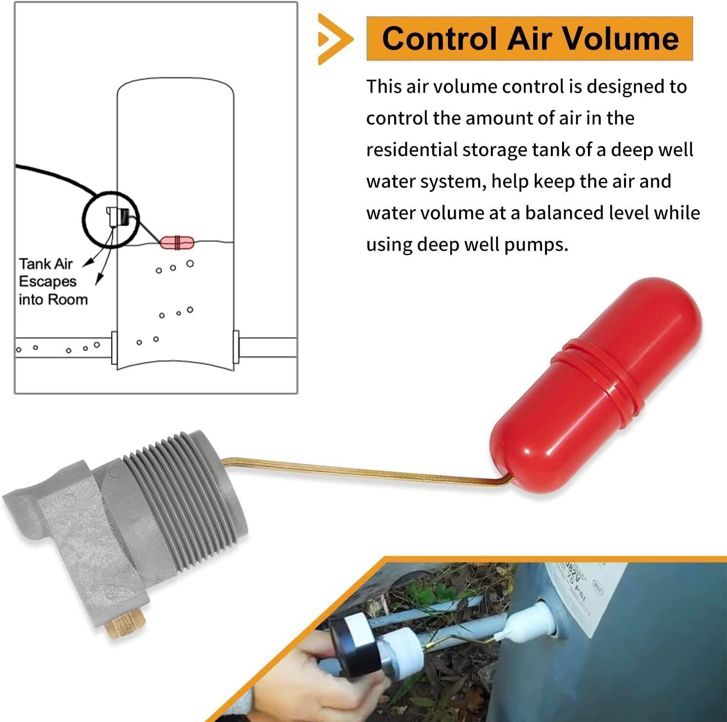 F93B-1C Replace for Air Volume Control for Deep Wells System & Water Tank System