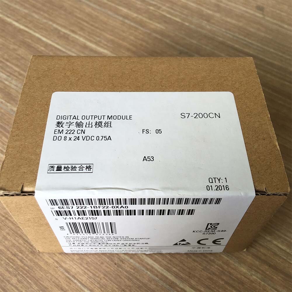 6ES7222-1BF22-0XA0 DIGITAL OUTPUT EM 222 for Siemens S7-22X CPU 24VDC In Box