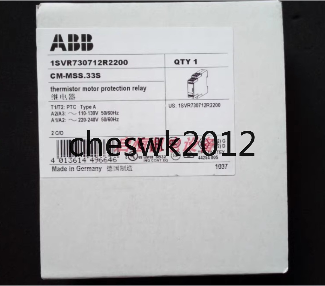 1 PCS NEW IN BOX ABB Thermistor Motor Protection Relay CM-MSS.33S