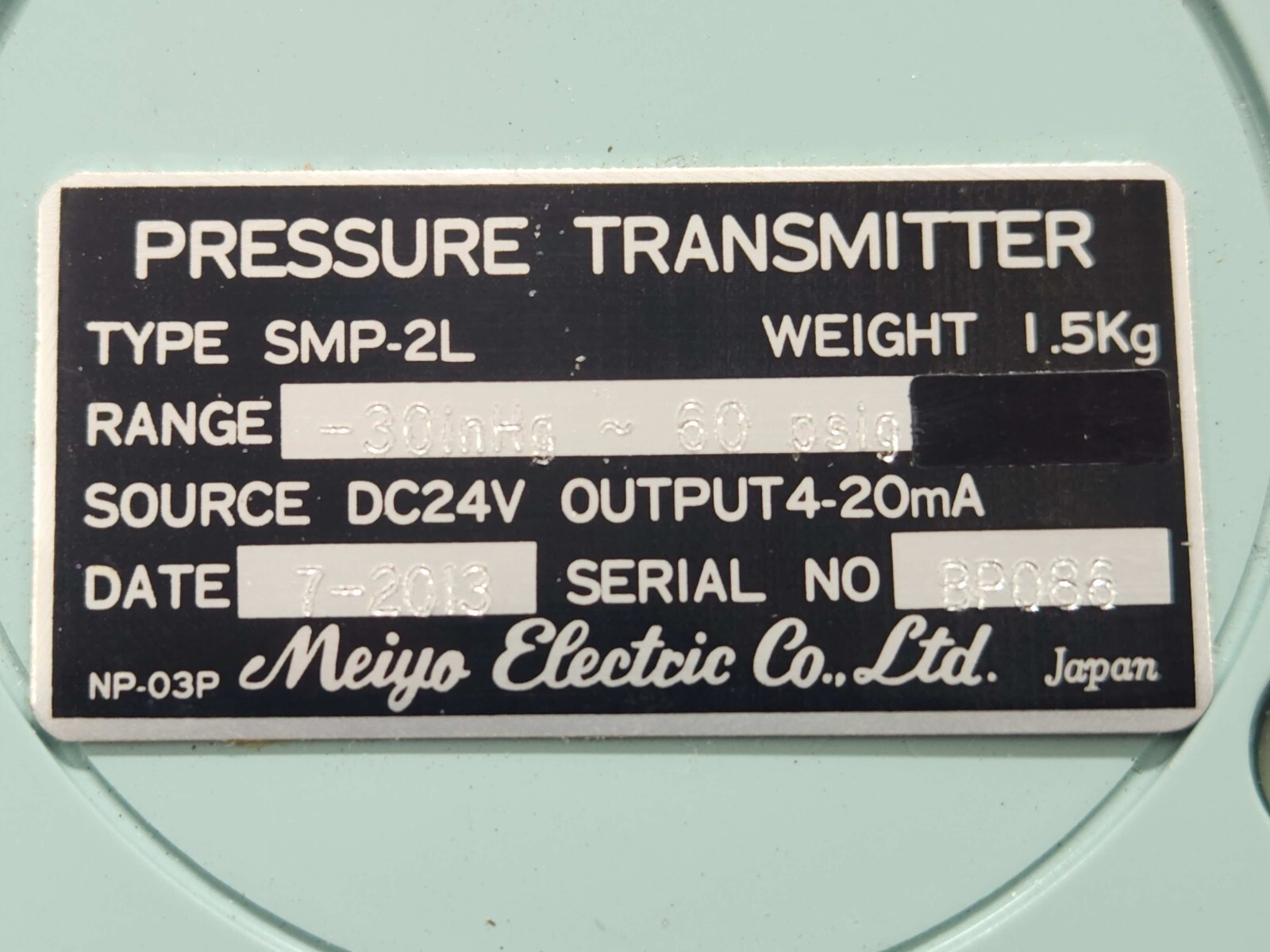 MEIYO ELECTRIC SMP-2L PRESSURE TRANSMITTER