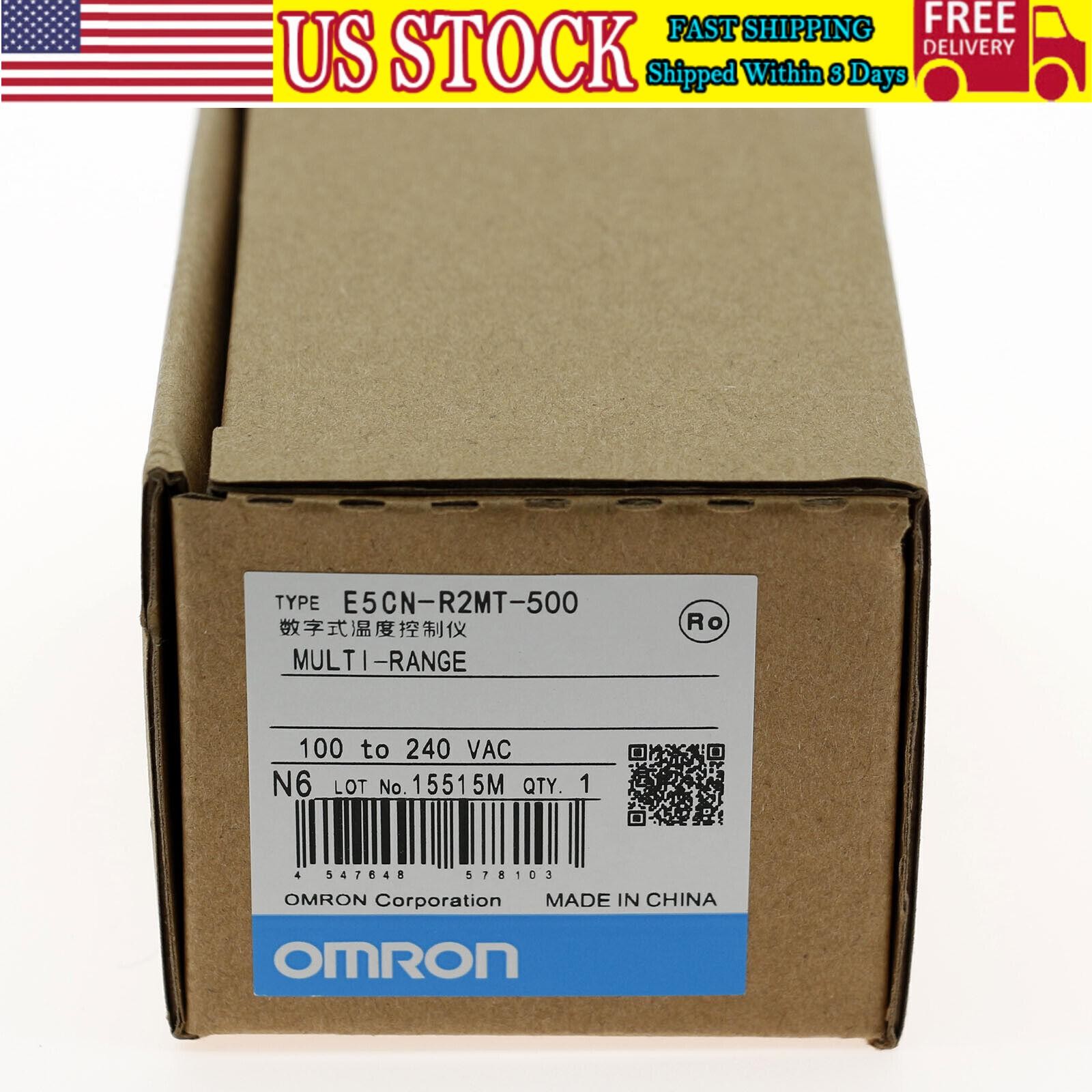 One New In Box OMRON E5CN-R2MT-500 Temperature Controller 100-240VAC US Free TAX