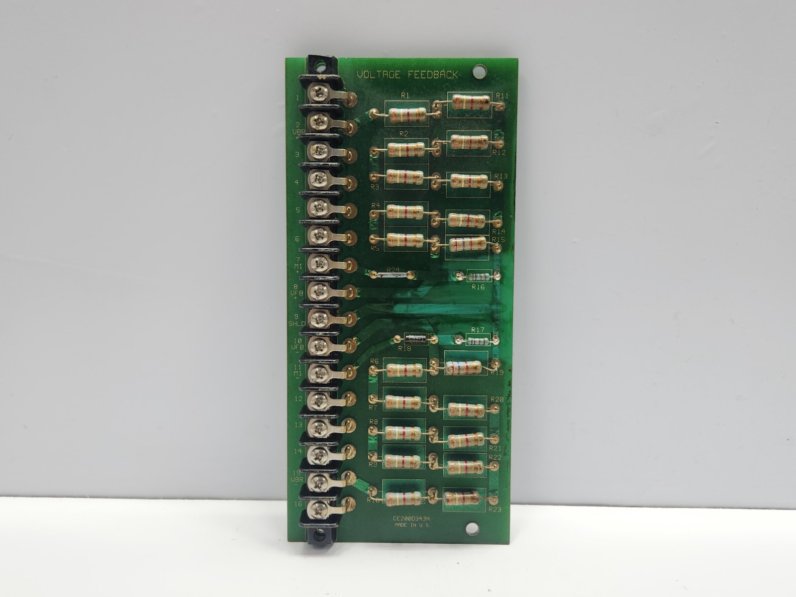ROSS HILL CONTROLS CE200D343A VOLTAGE FEEDBACK PCB CARD 2000-3000-00