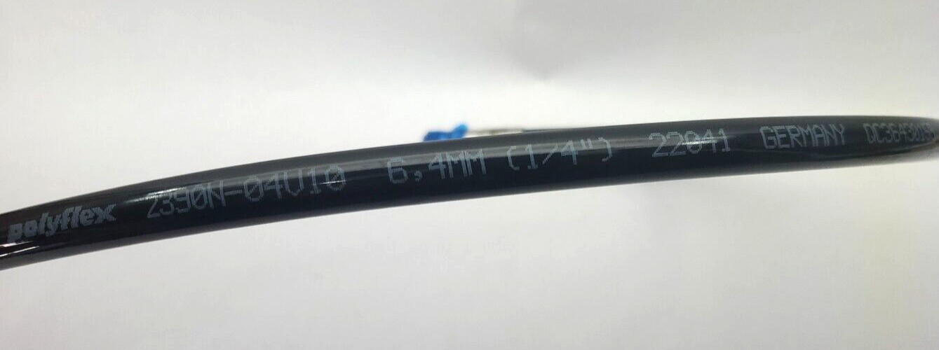 PARKER POLYFLEX, High Pressure Hydraulic Hose 2390N-04V10, 59″ LONG, 1/4″