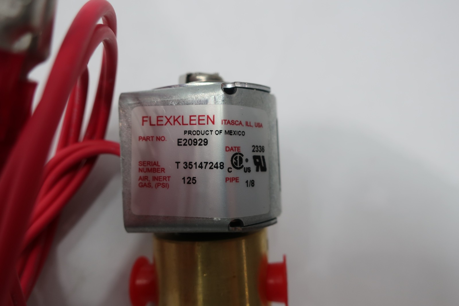 Asco E20929 Solenoid Valve Coil 1/8in 120v-ac Npt