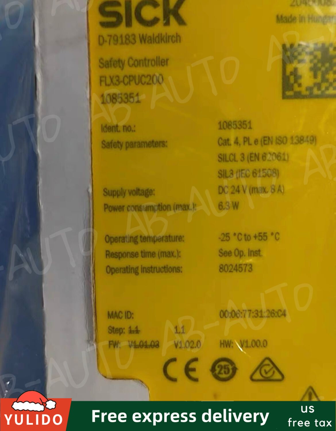 FLX3-CPUC200 SICK FLX3-CPUC200 1085351 Safety relay New