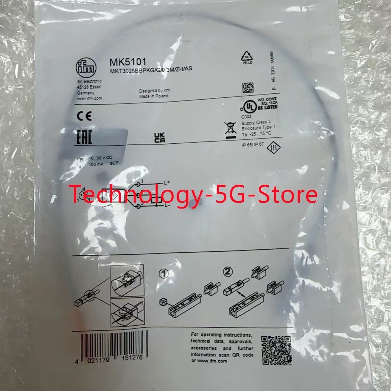 New IFM MK5101 Magnetic Cylinder Sensors