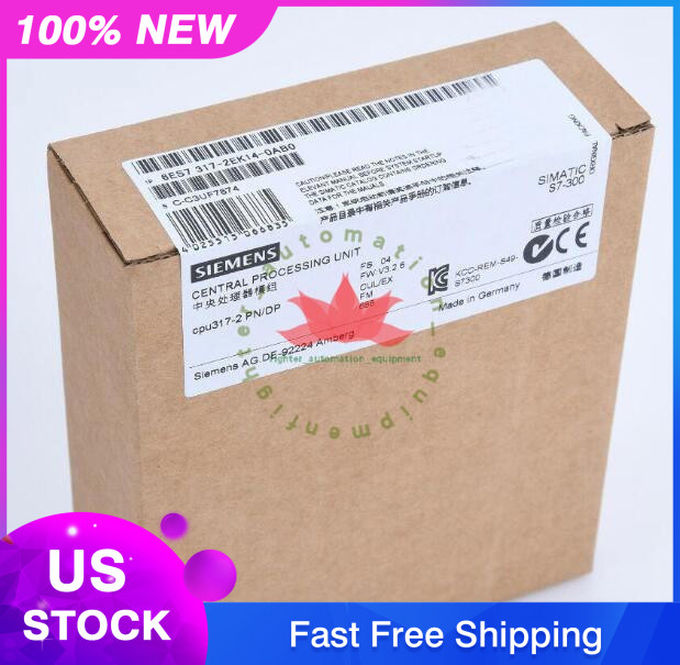 One Siemens CPU Module S7/300 6ES7 317-2EK14-0AB0 6ES7317-2EK14-0AB0 New