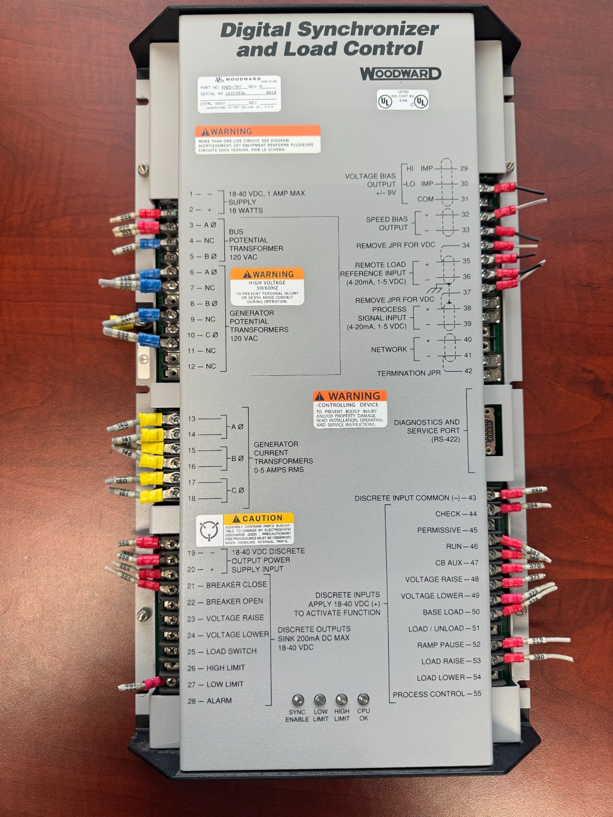 Woodward Digital Synchronizer and Load Control 9905-797