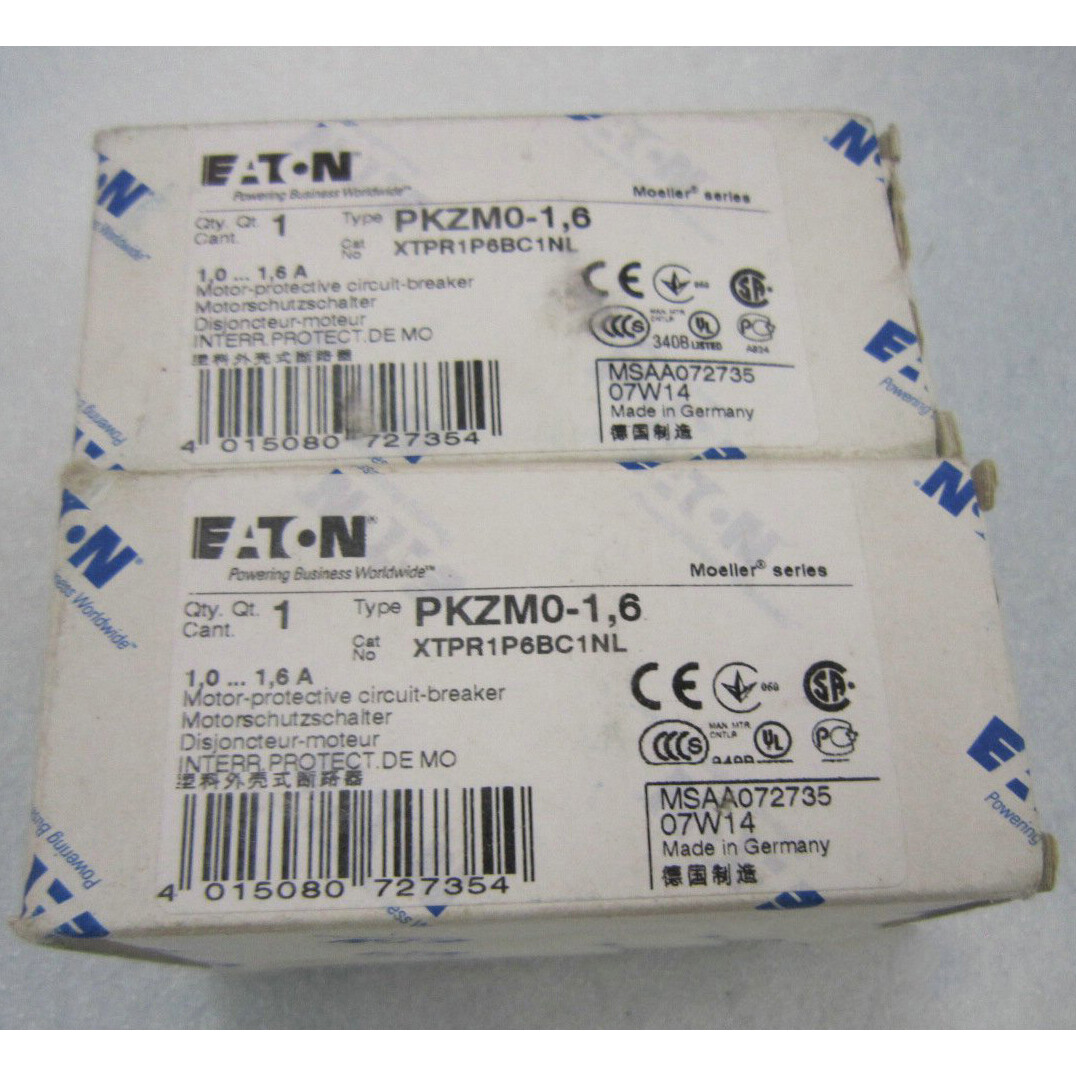 New Eaton moeller PKZM0-1.6 1.6 A Motor protection switch