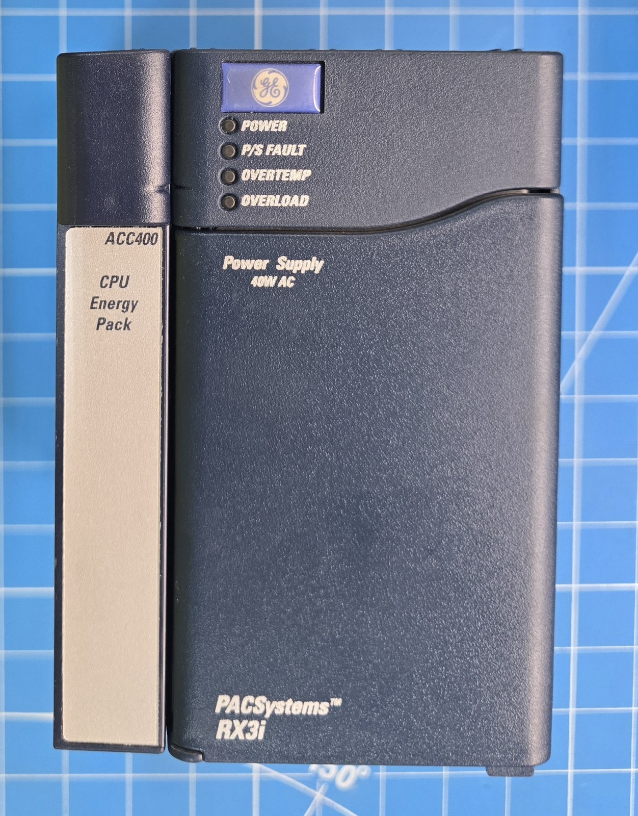 GE PACSystems IC695PSA040J RX3i 40W w/ IC695ACC400-AA ACC400 ENERGY PACK