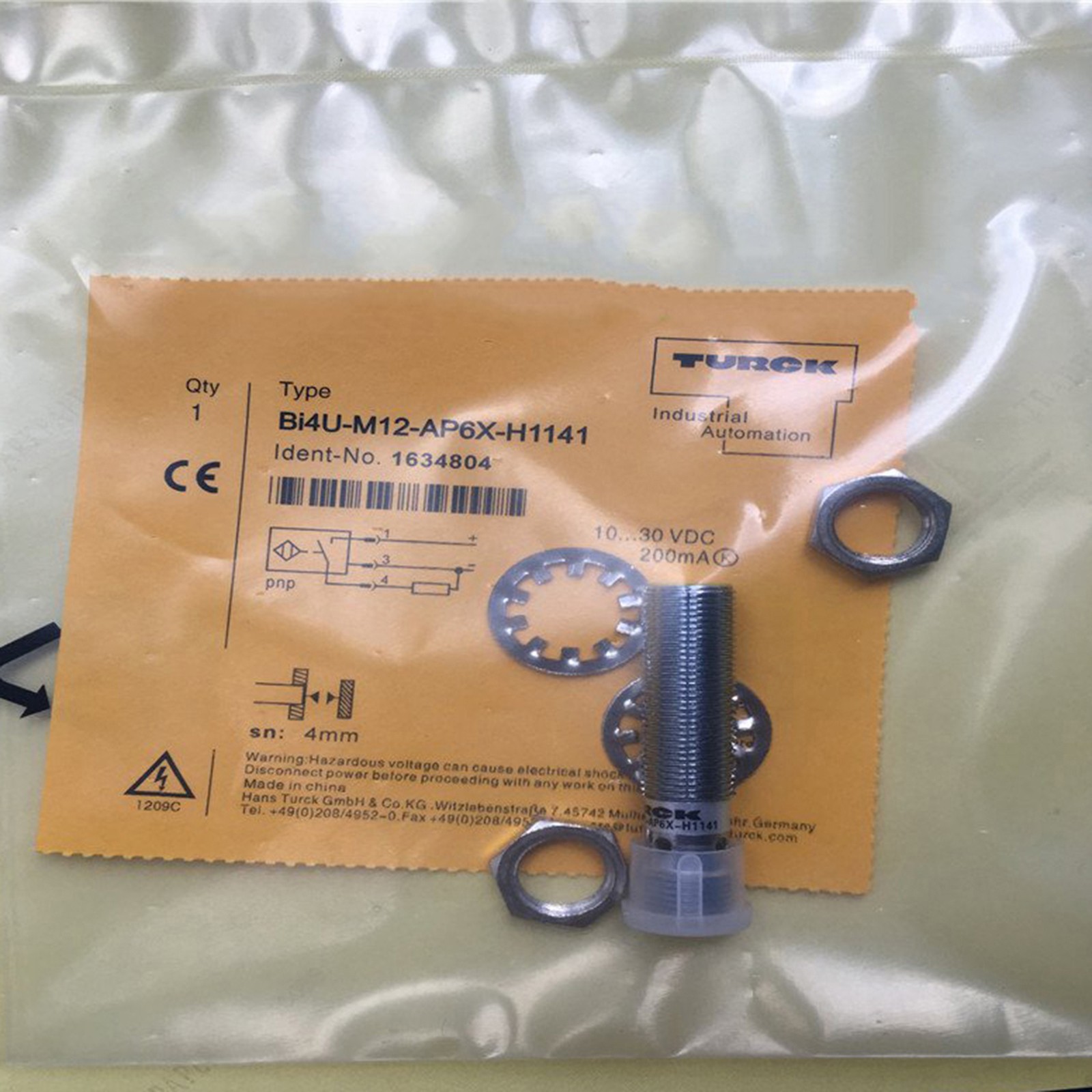 1pc New Turck BI4U-M12-AP6X-H1141 Proximity Switch Sensor Fast Shipping