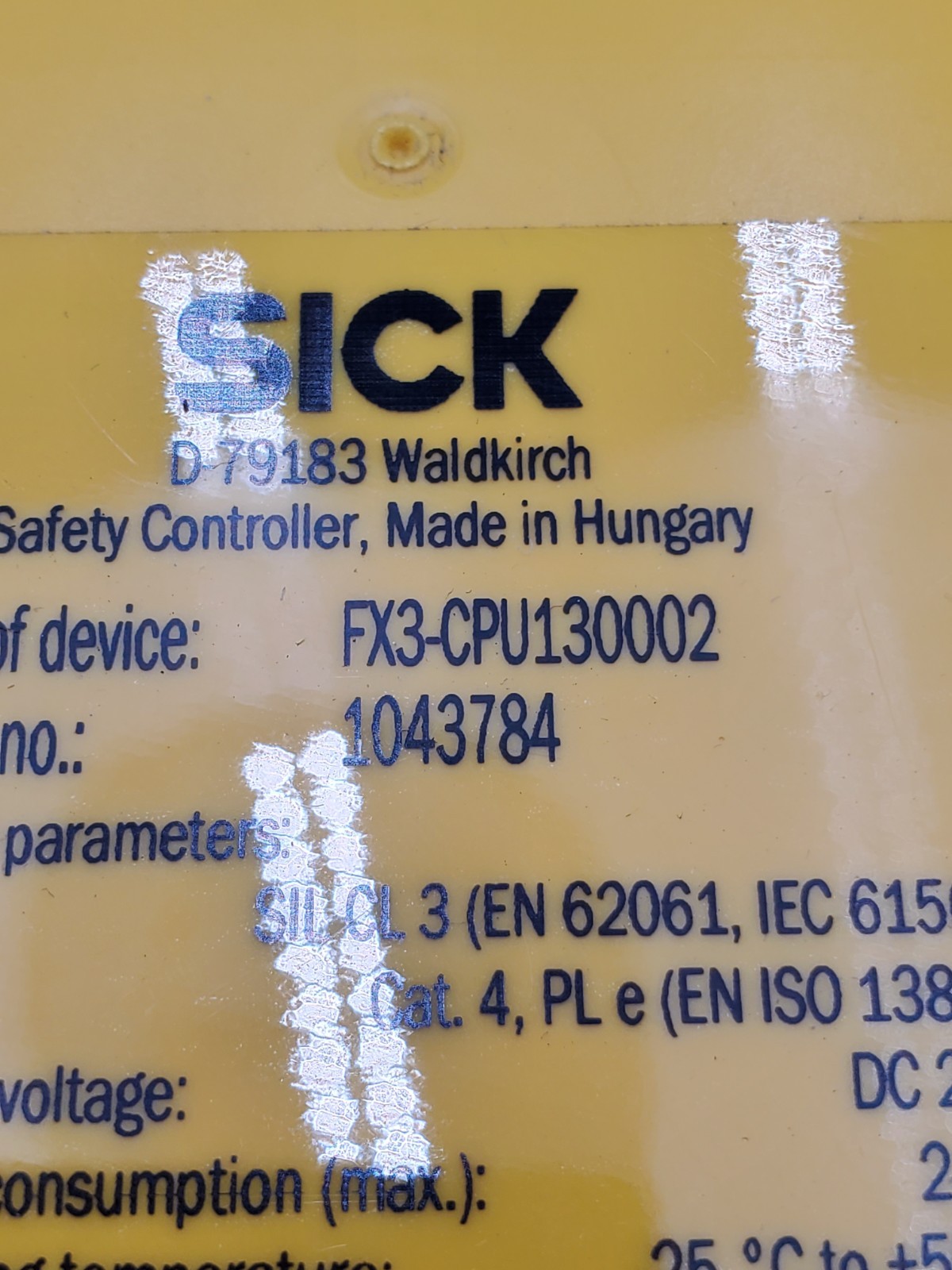 NEW SICK FX3-CPU130002 Safety Controller Main Module