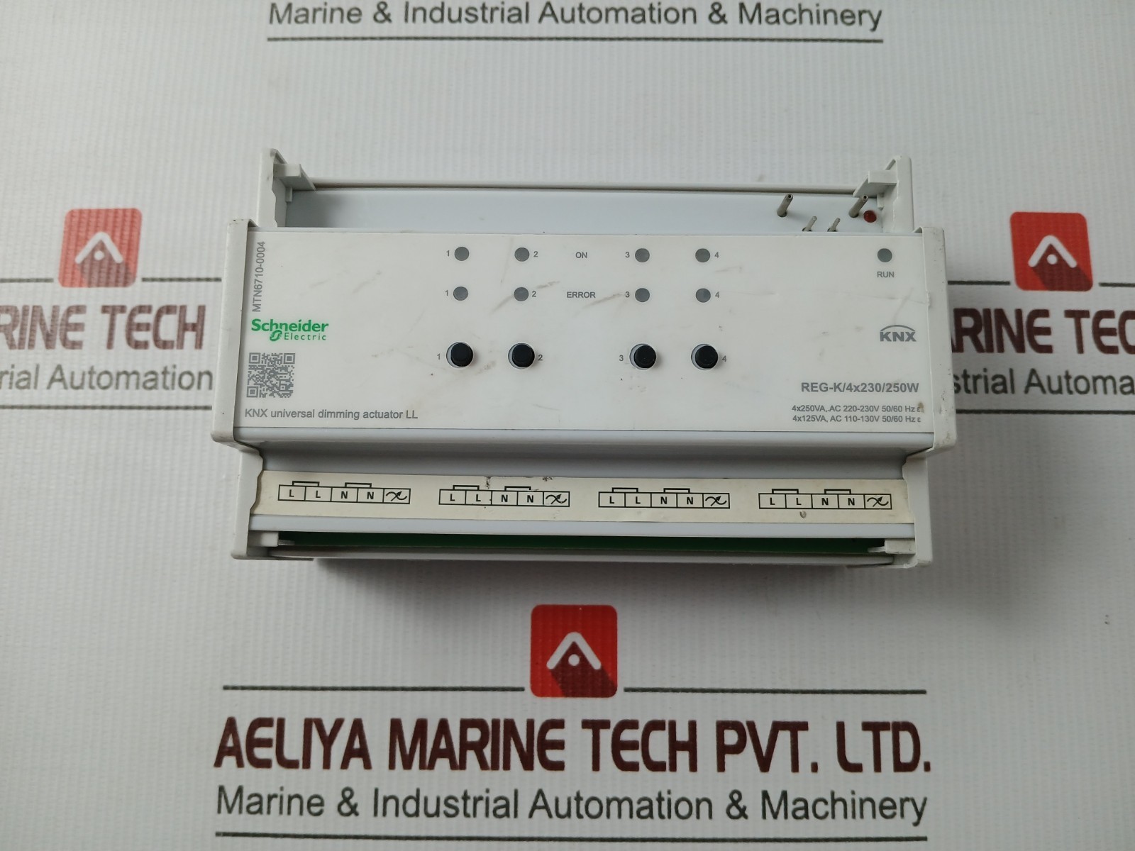 SCHNEIDER MTN6710-0004 KNX Universal Dimming Actuator LL REG-K/4X230/250W