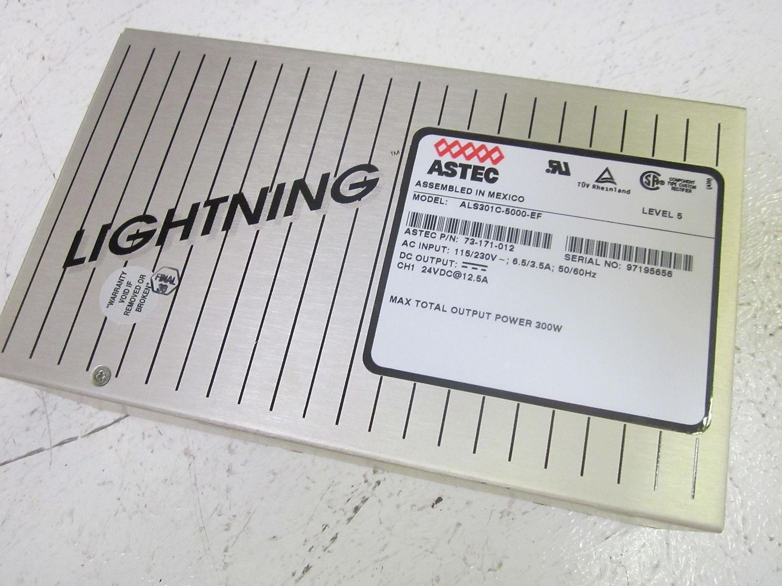 ASTEC ALS301C-5000-EF POWER SUPPLY 115-230V UNMP