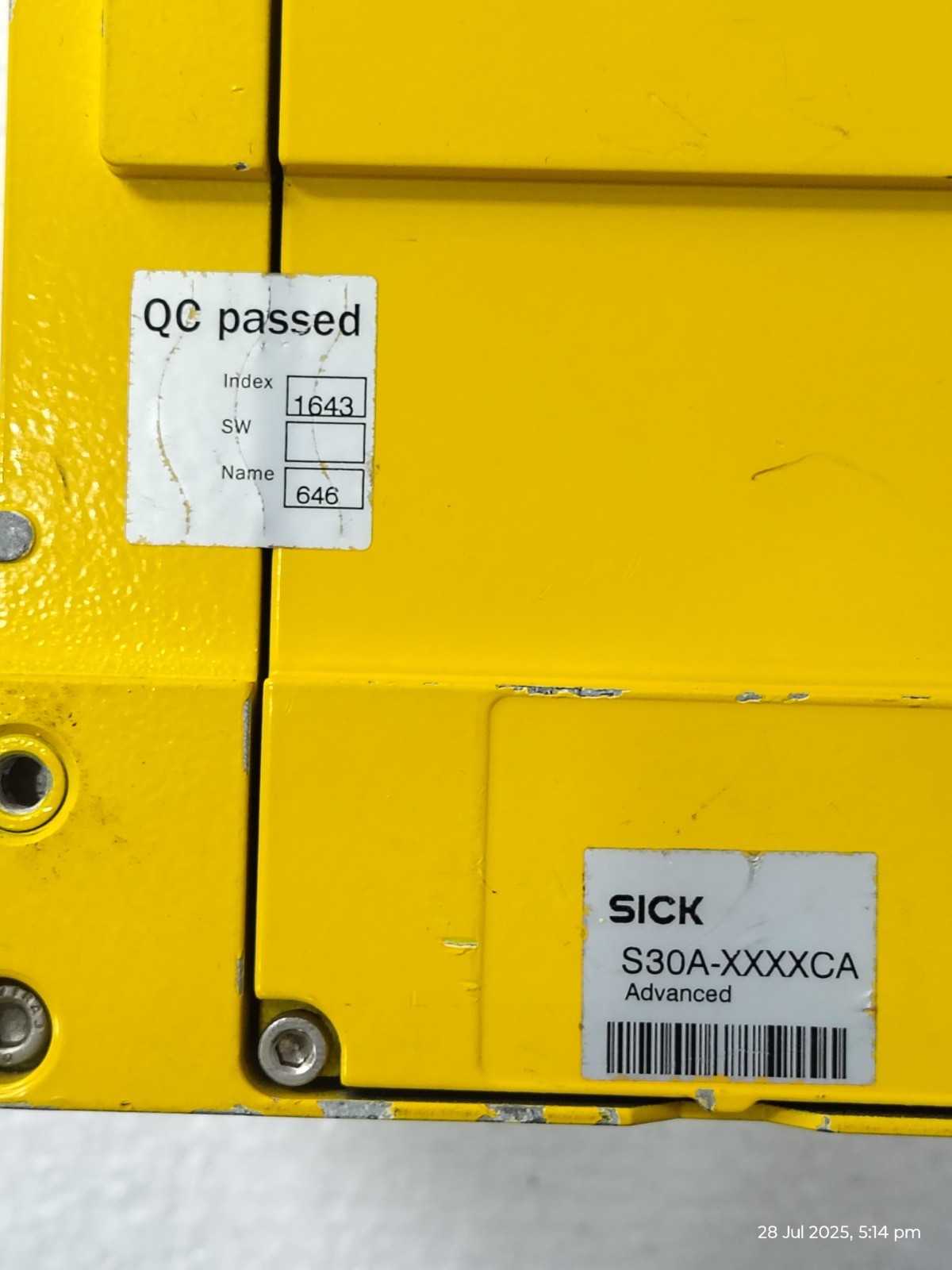Sick S30A-6011CA Safety Laser Scanner 1023547
