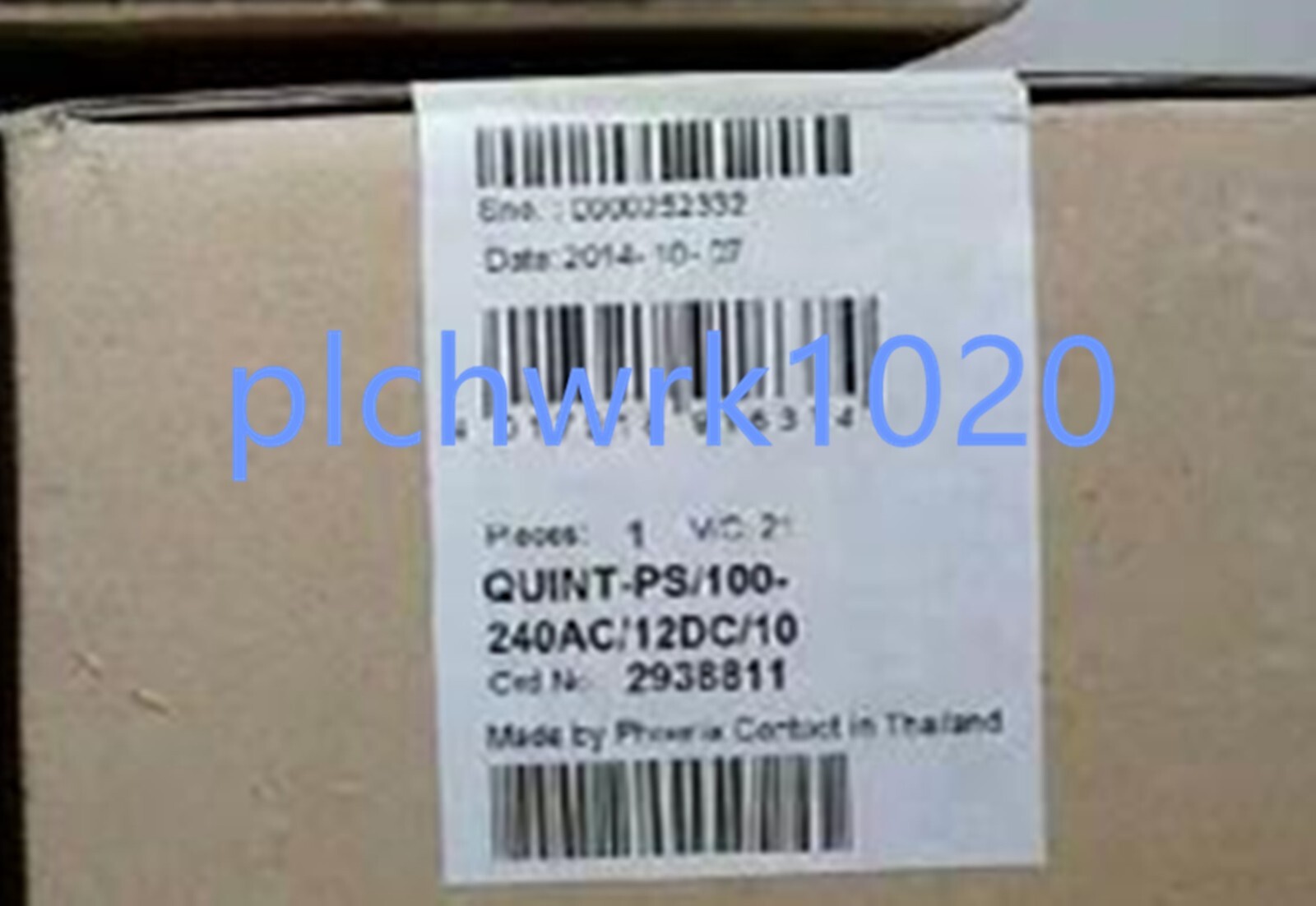 1 PCS NEW IN BOX Phoenix Power Supply QUINT-PS-100-240AC/12DC/10 2938811
