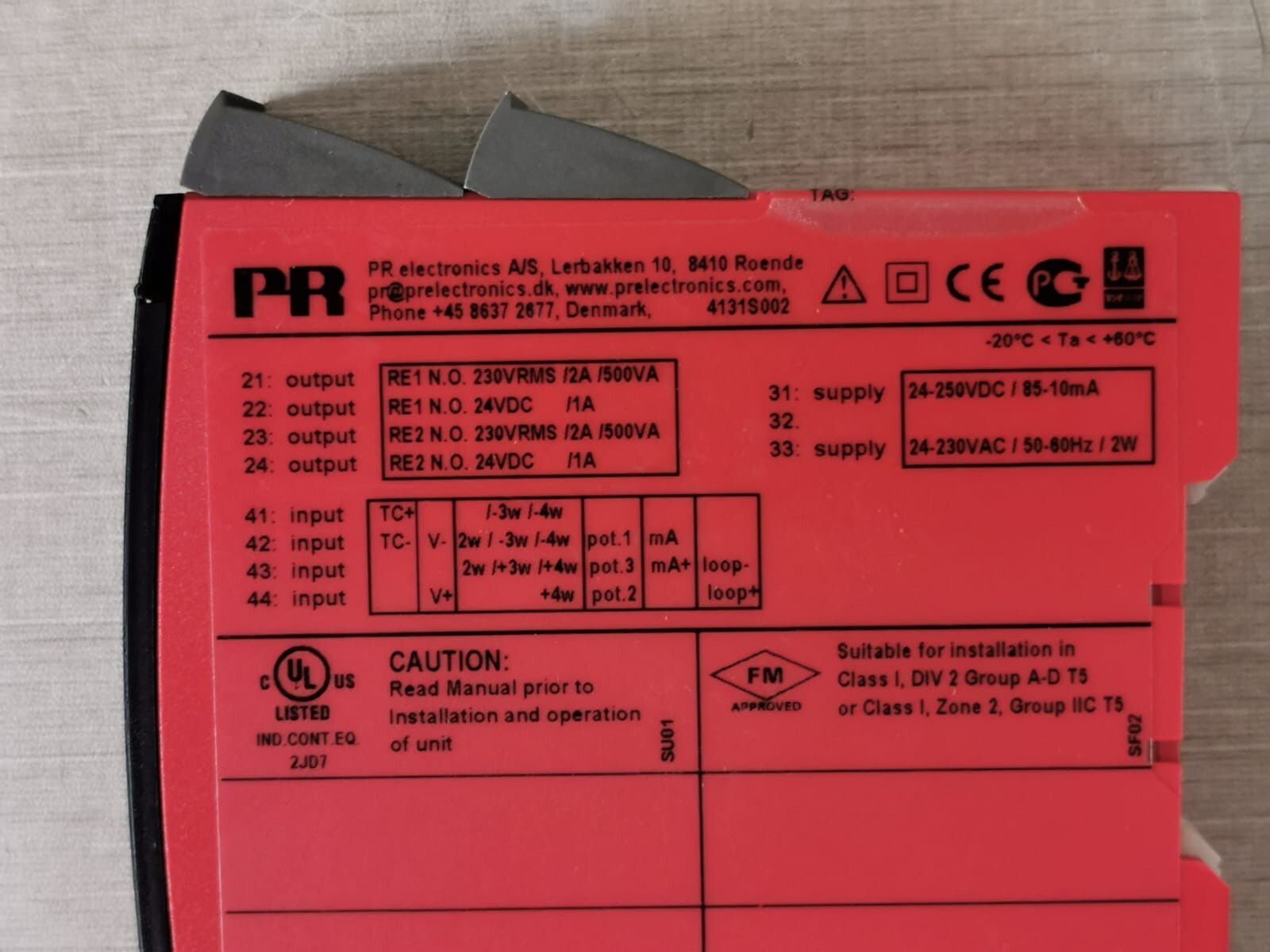 PR Electronics 4131 Universal Trip Amplifier
