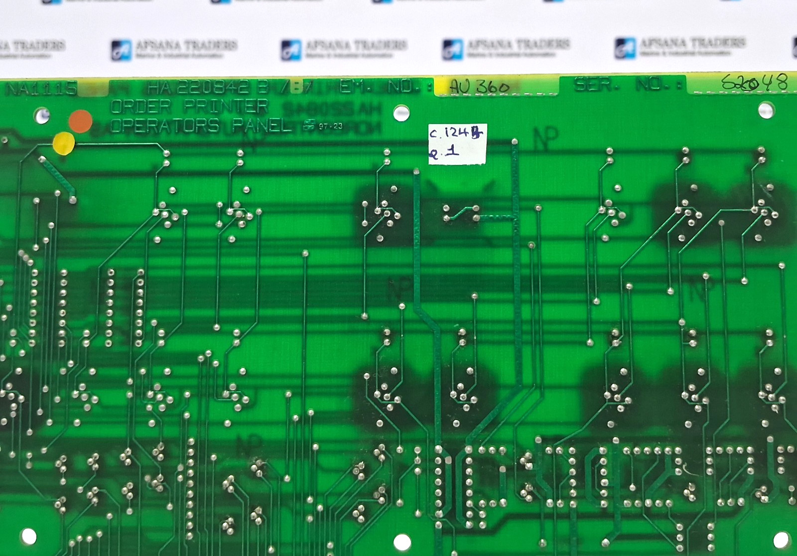 NORCONTROL AUTOMATION NA1115 ORDER PRINTER OPERATORS PANEL “SLIGHTLY BROKEN”