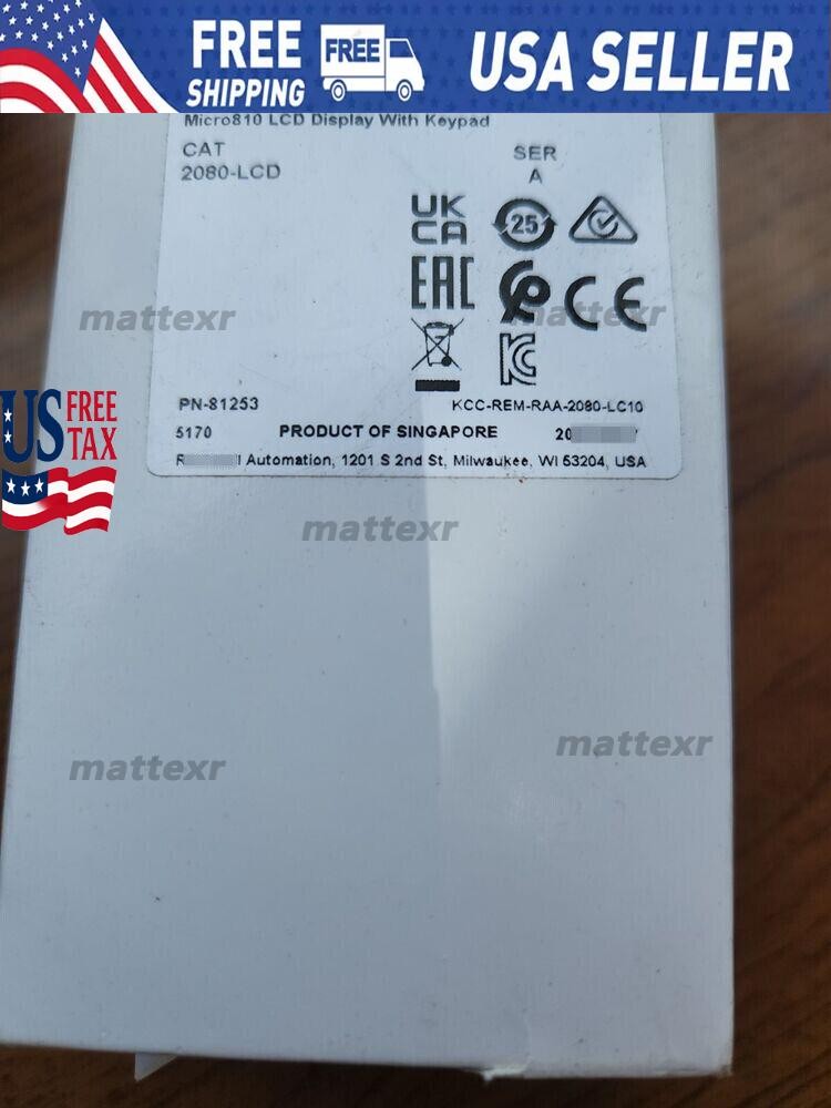 2080-LCD AB Micro810 Controller Display with Keypad New Factory Sealed