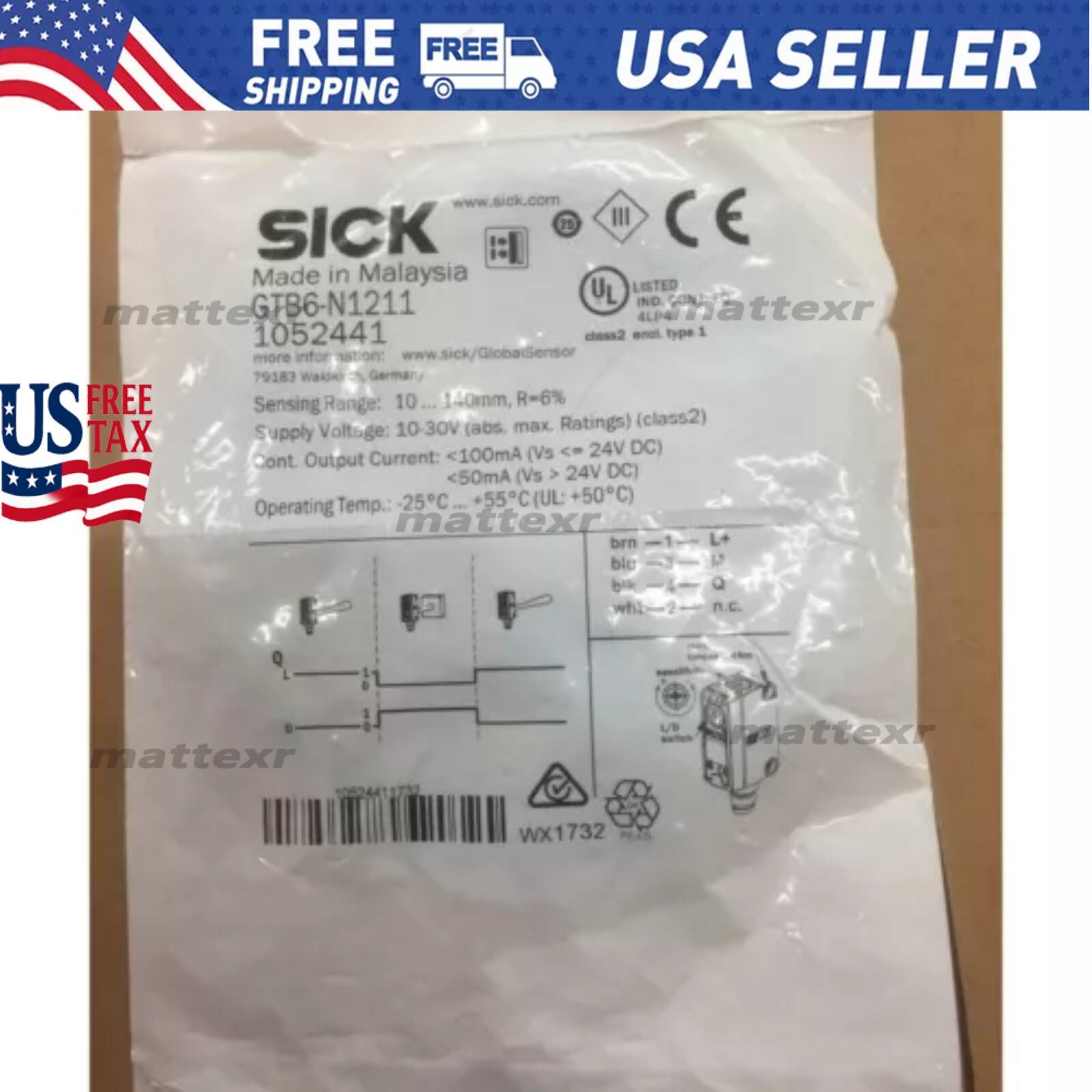 New Sick GTB6N1211 1052441 GTB6-N1211 Photoelectric Sensor