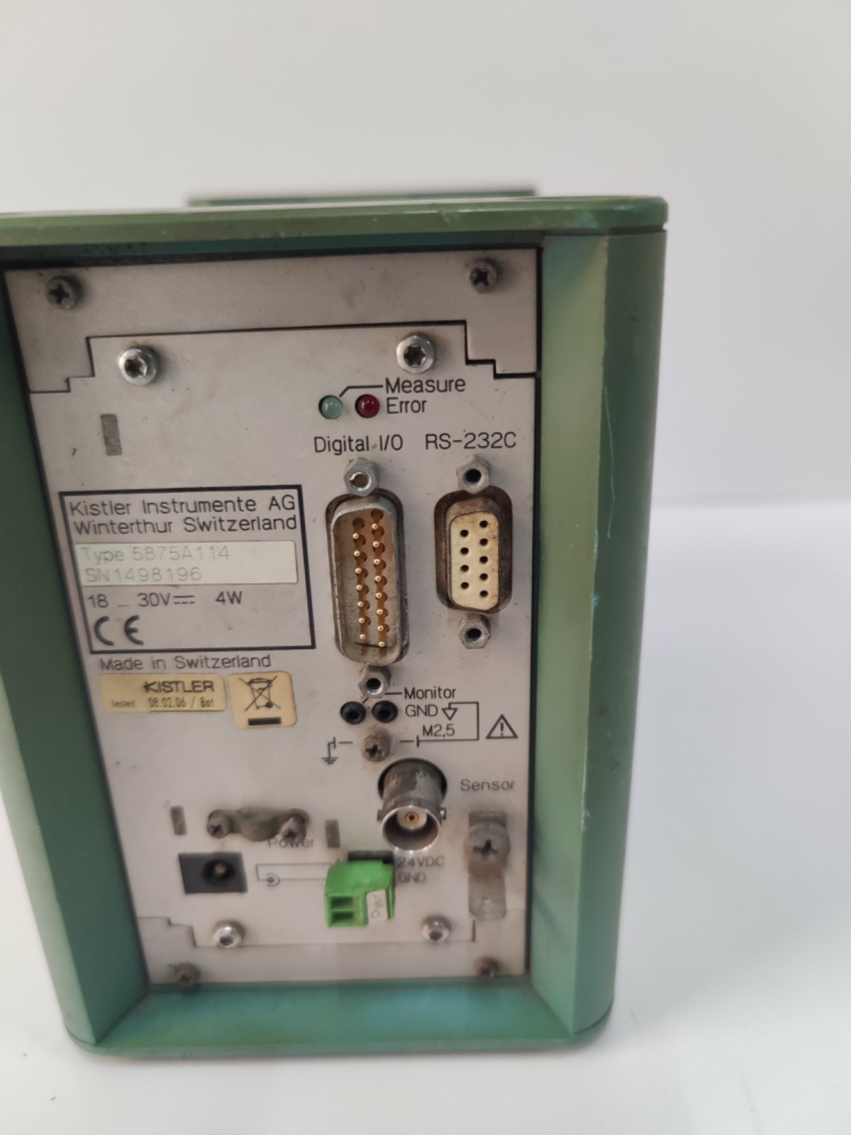KISTLER INSTRUMENTE 5875A114 CONTROL MONITOR 5875 COMO LOGIC