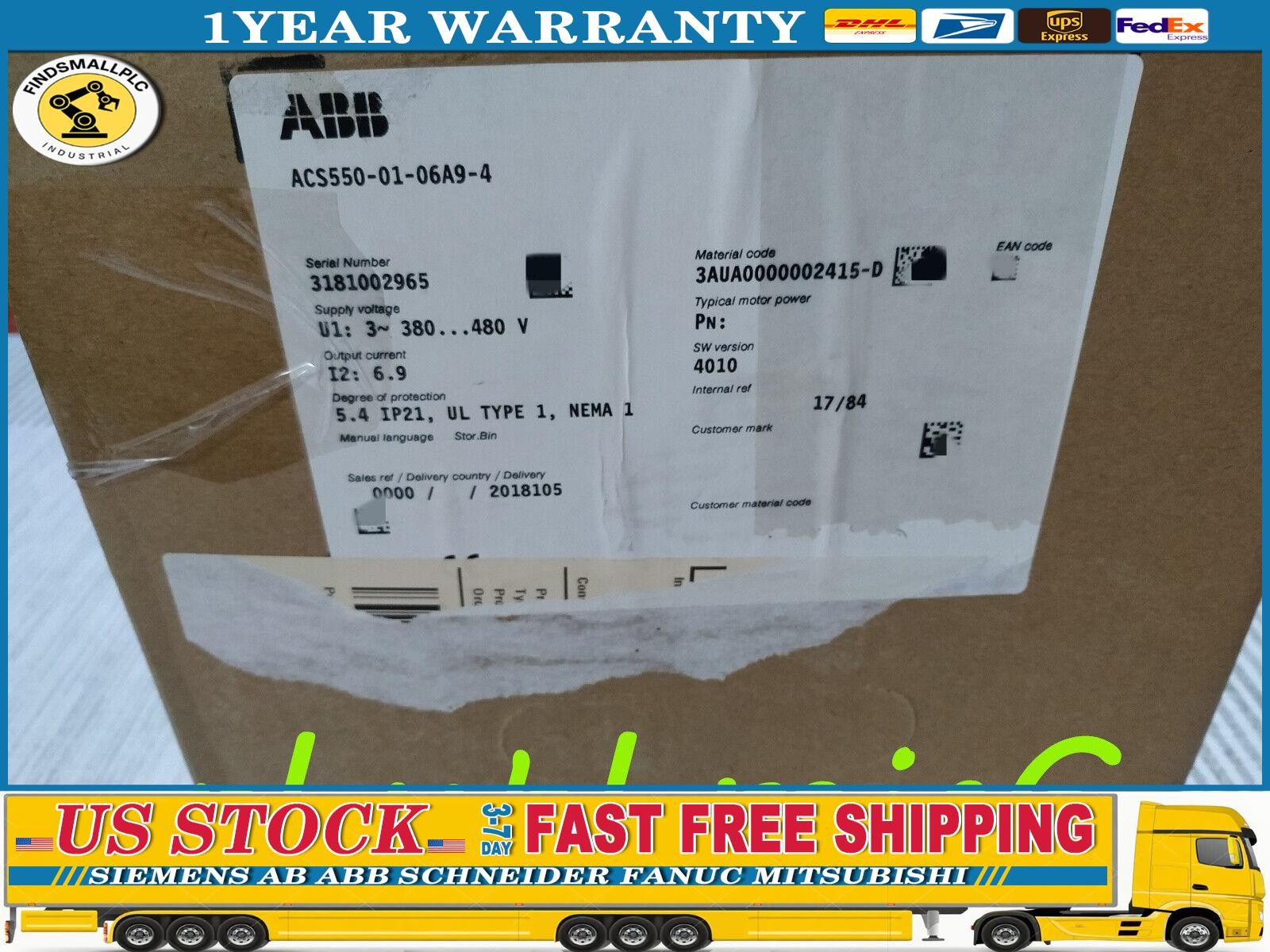 Brand New ABB ACS550-01-06A9-4 Inverter 380V 3KW No Keypad
