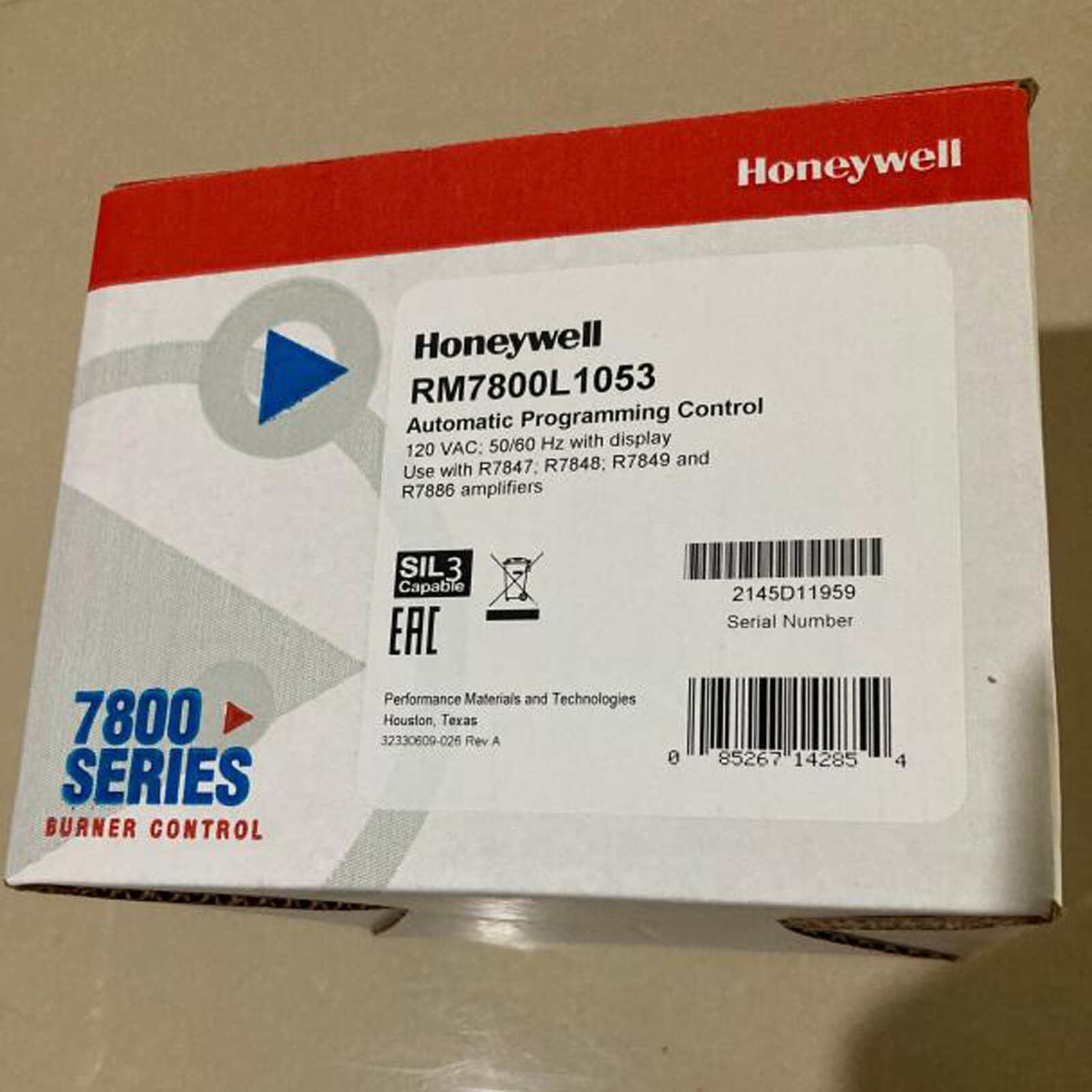 1PC Honeywell RM7800L1053 Controller RM7800L 1053 Fast Shipping