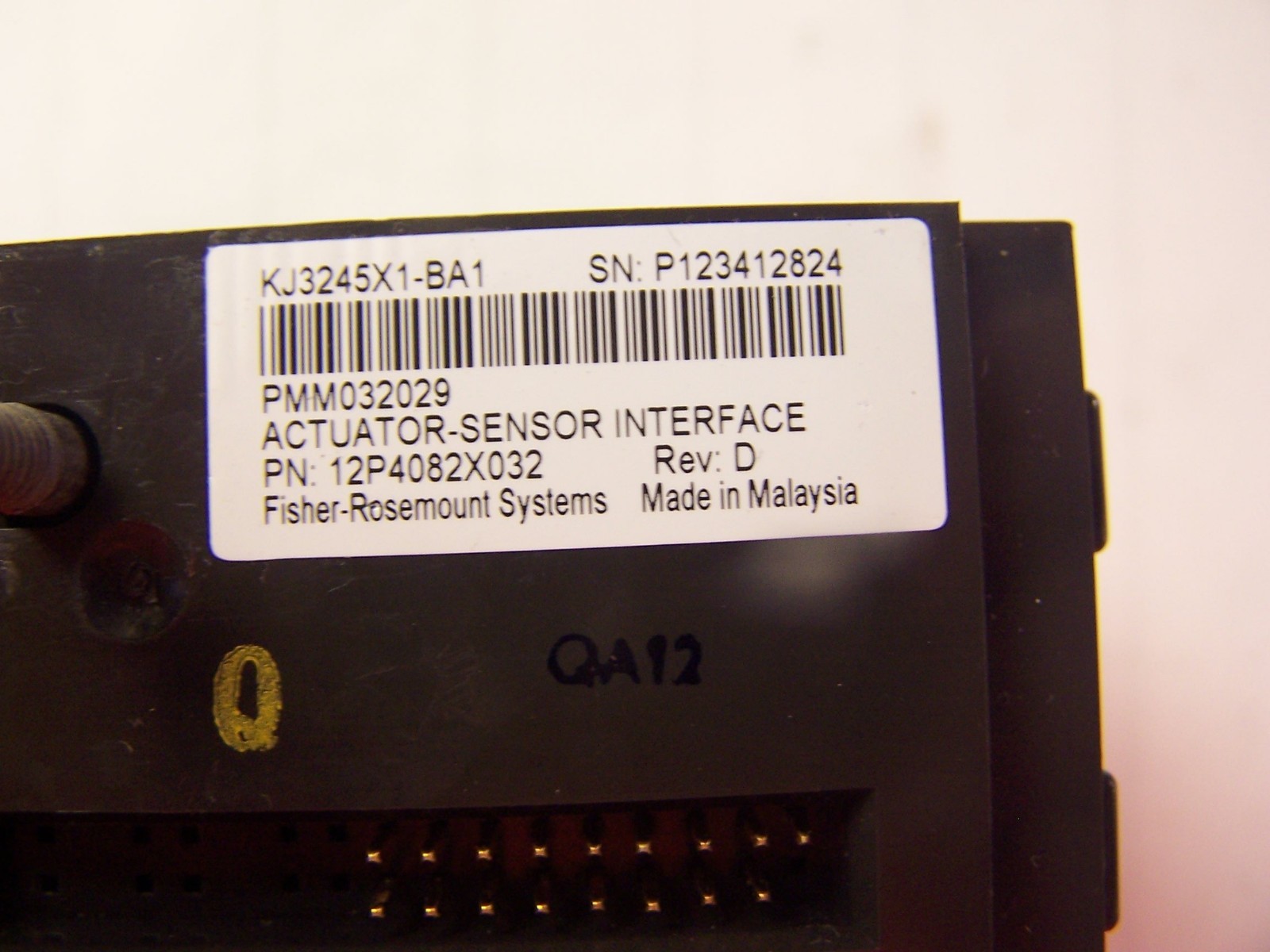 EMERSON DELTAV AS-I ACTUATOR SENSOR INTERFACE KJ3245X1-BA1 WITH TERMINAL BLOCK