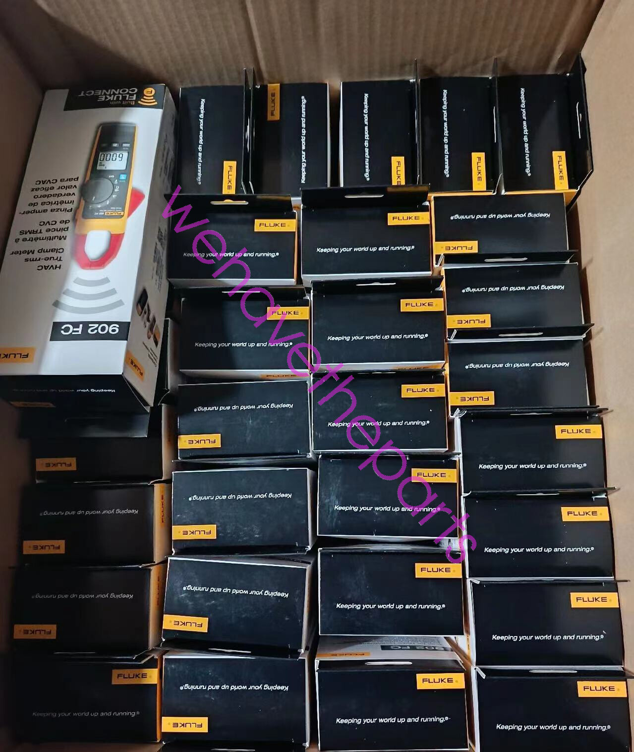 Fluke 902FC True-RMS HVAC Clamp Meter AC Amp AC/DC Volt Contact Temperature
