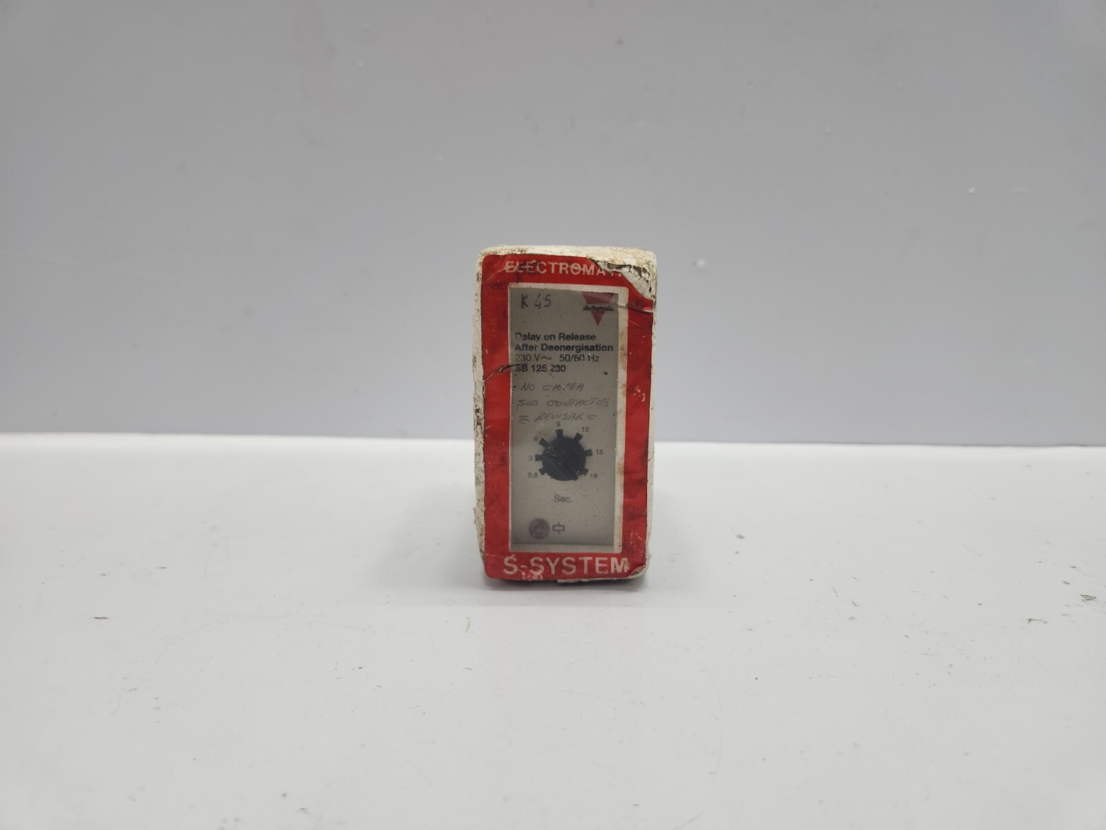 ELECTROMATIC SB 125 230 DELAY ON RELEASE TIMER RELAY