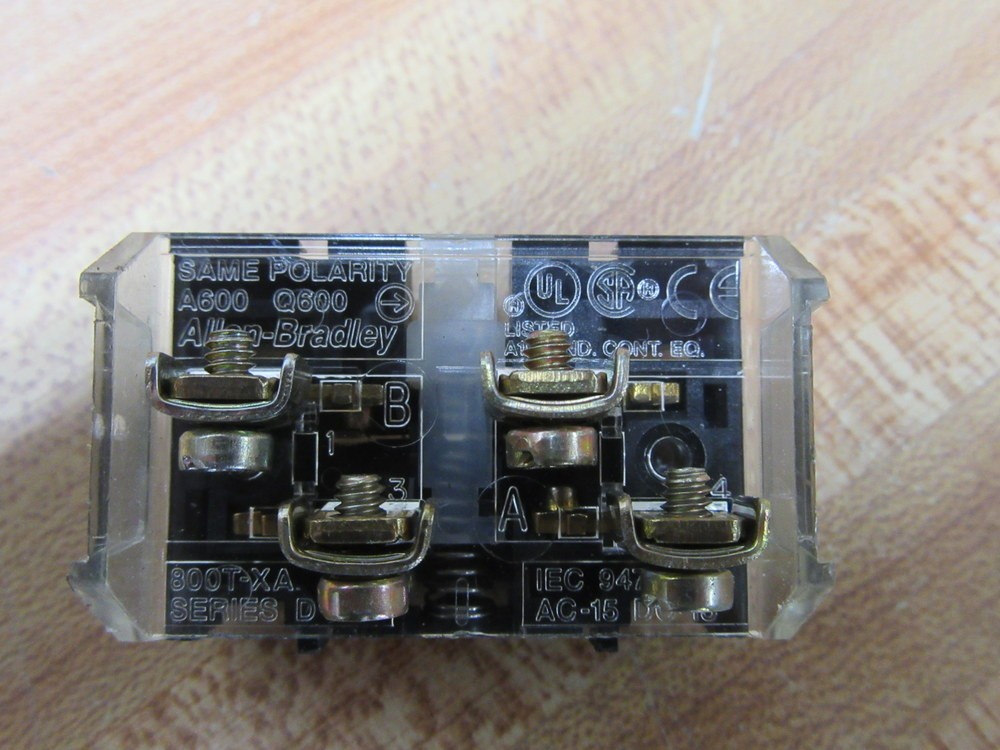 Allen Bradley 800T-XA Contact Block 800TXA (Pack of 3)