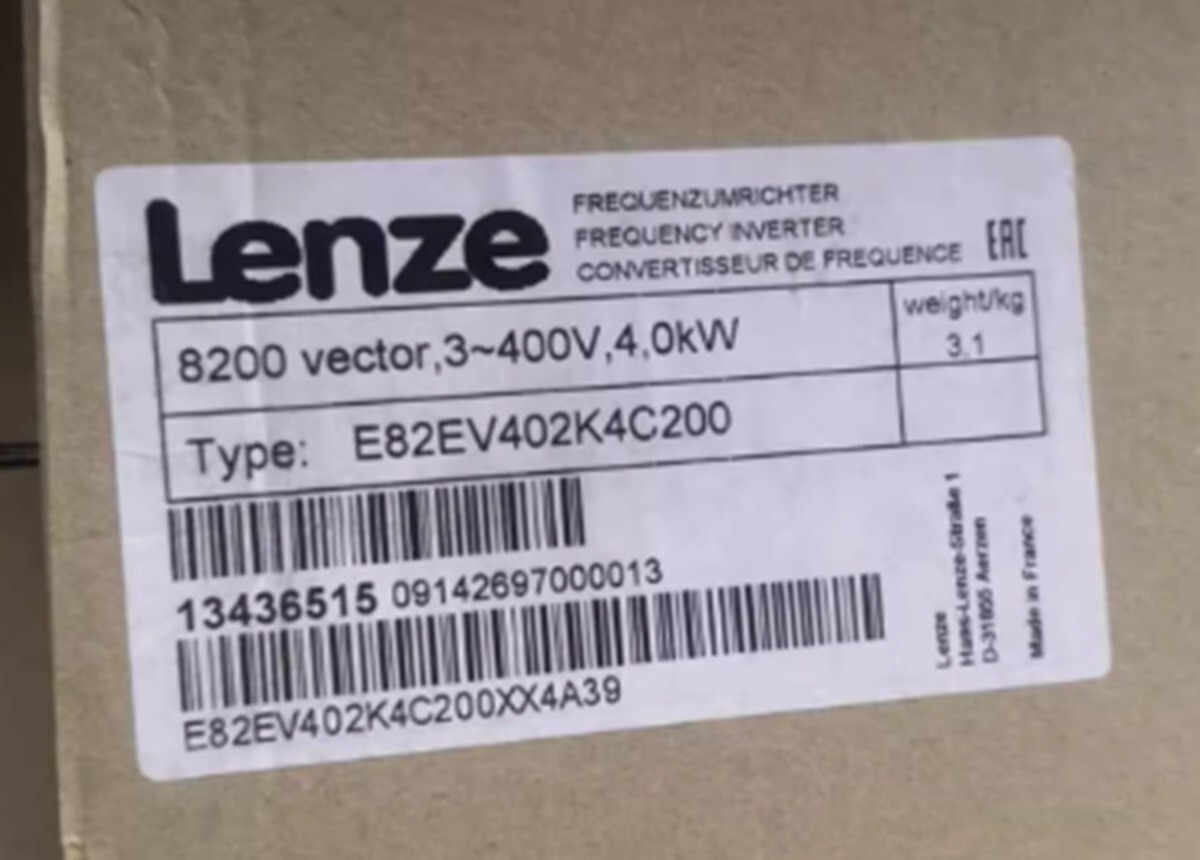E82EV402K4C200 IPC New Sealed Lenze E82EV402_4C200 Inverter E82EV402K4C200