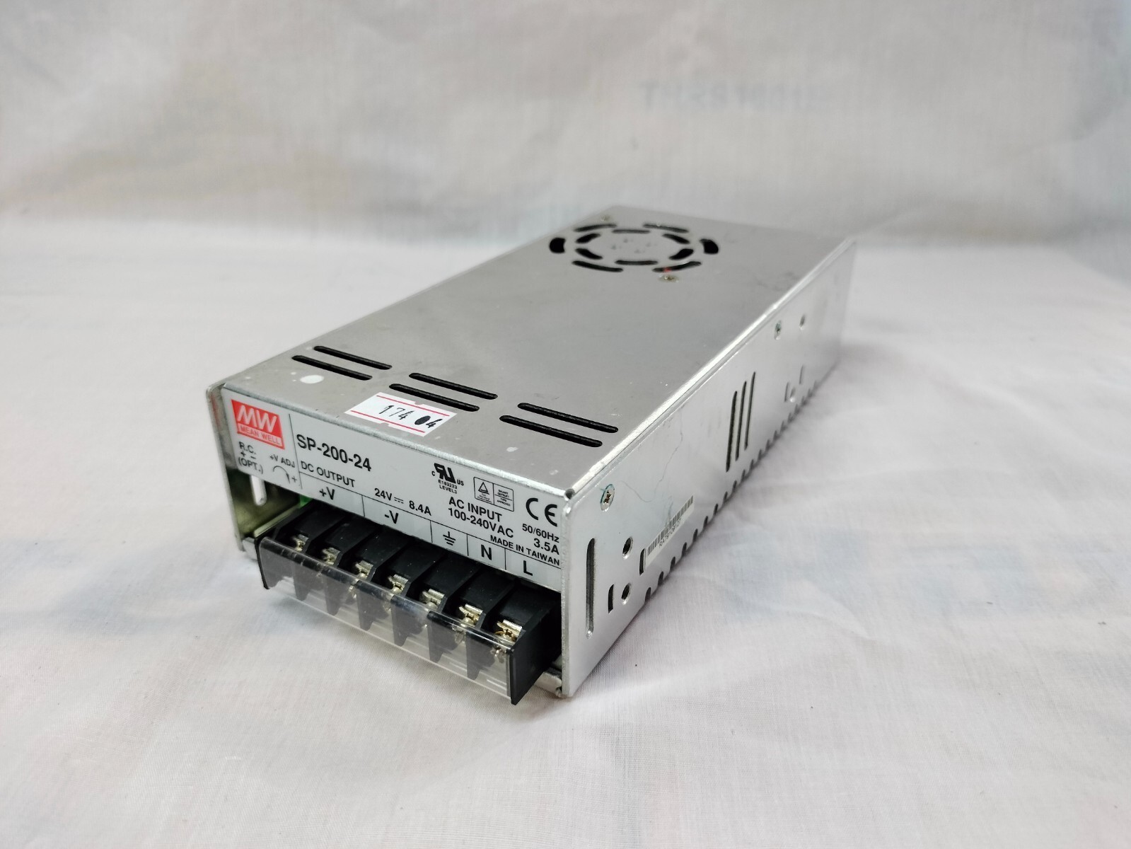 Mean Well SP-200-24 Power Supply 100-240VAC 50/60Hz 3.5A /24VDC 8.4A
