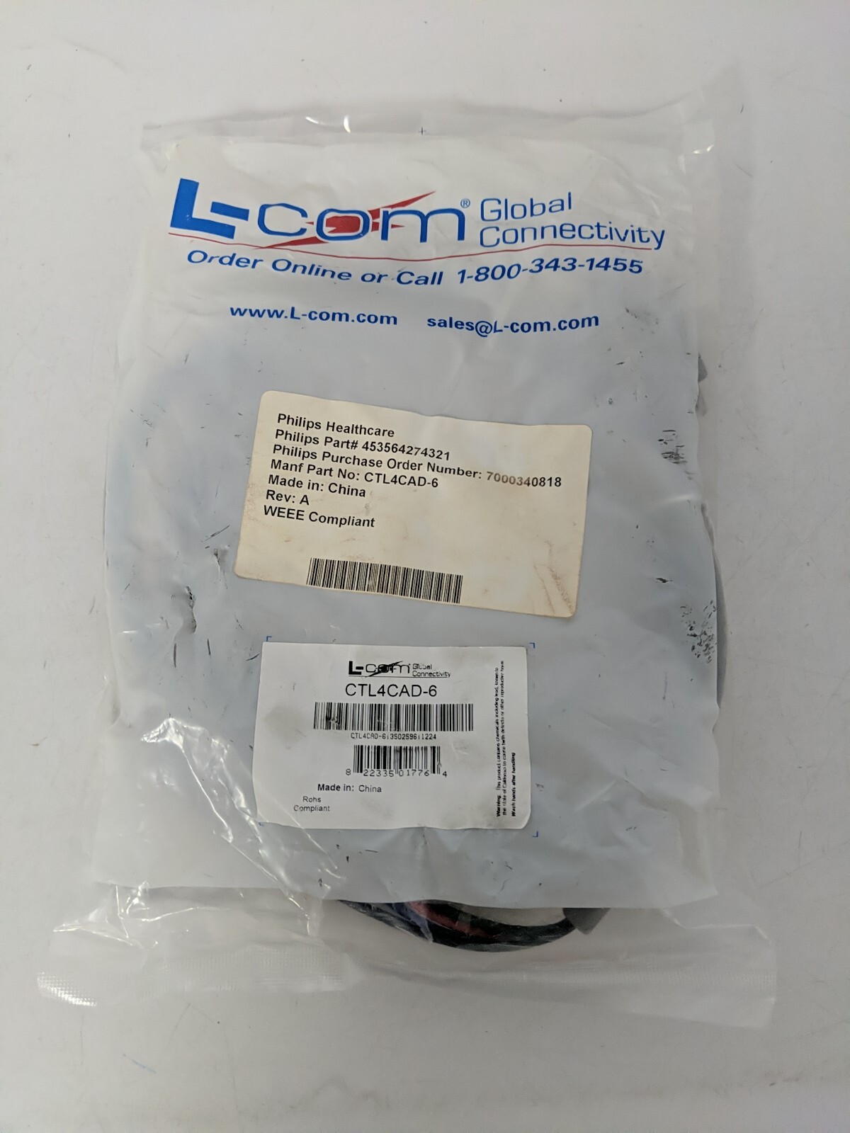 L COM CTL4CAD-6 CABLE