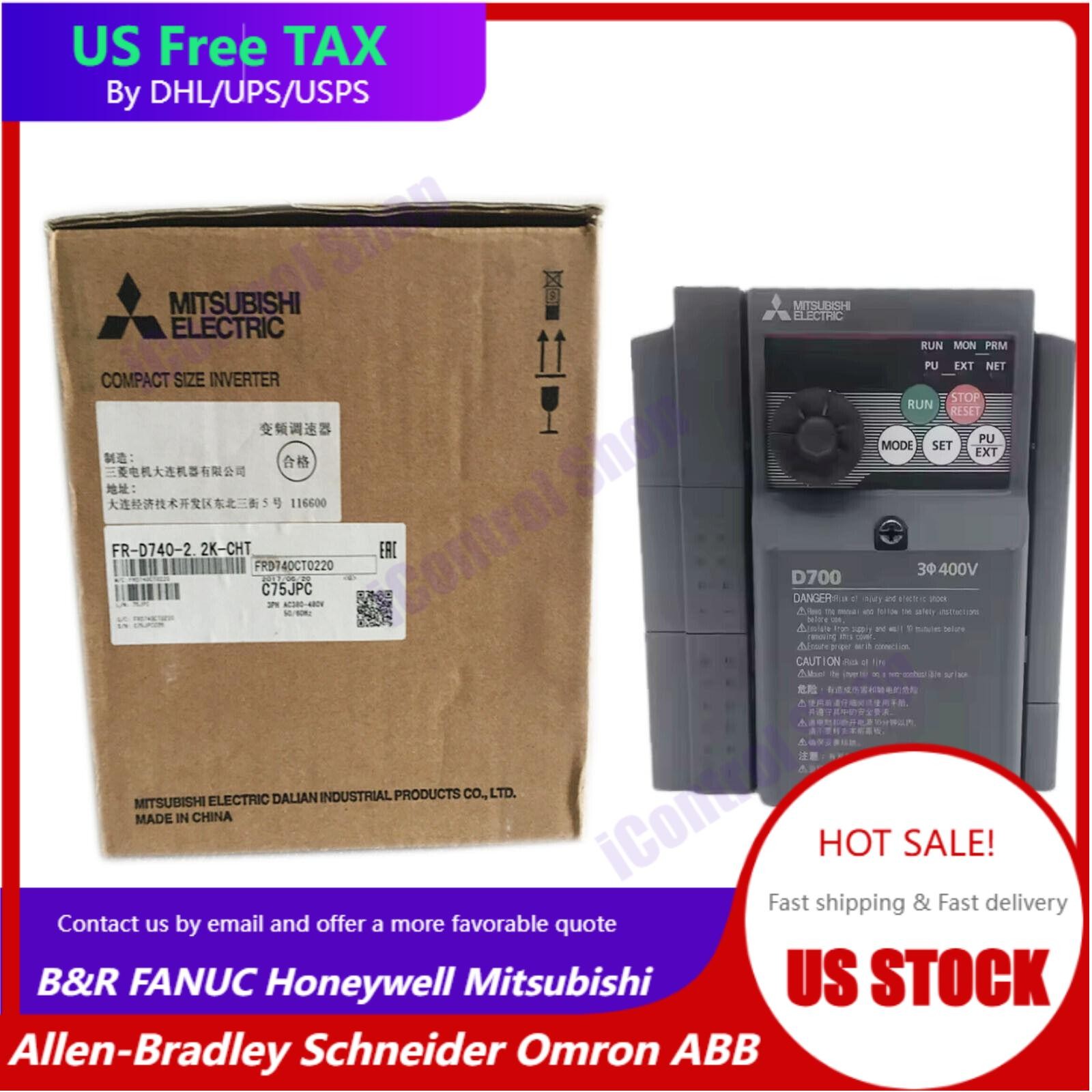 FR-D740-2.2K-CHT NEW MITSUBISHI COMPACT FREQUENCY INVERTER PLC MODULE