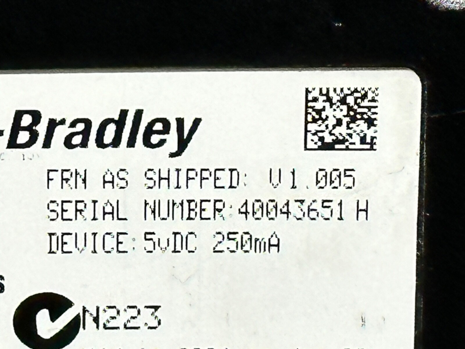 Allen Bradley 20-COMM-R Ser A V1.005 PowerFlex VFD Remote I/O Comm Adapter #3
