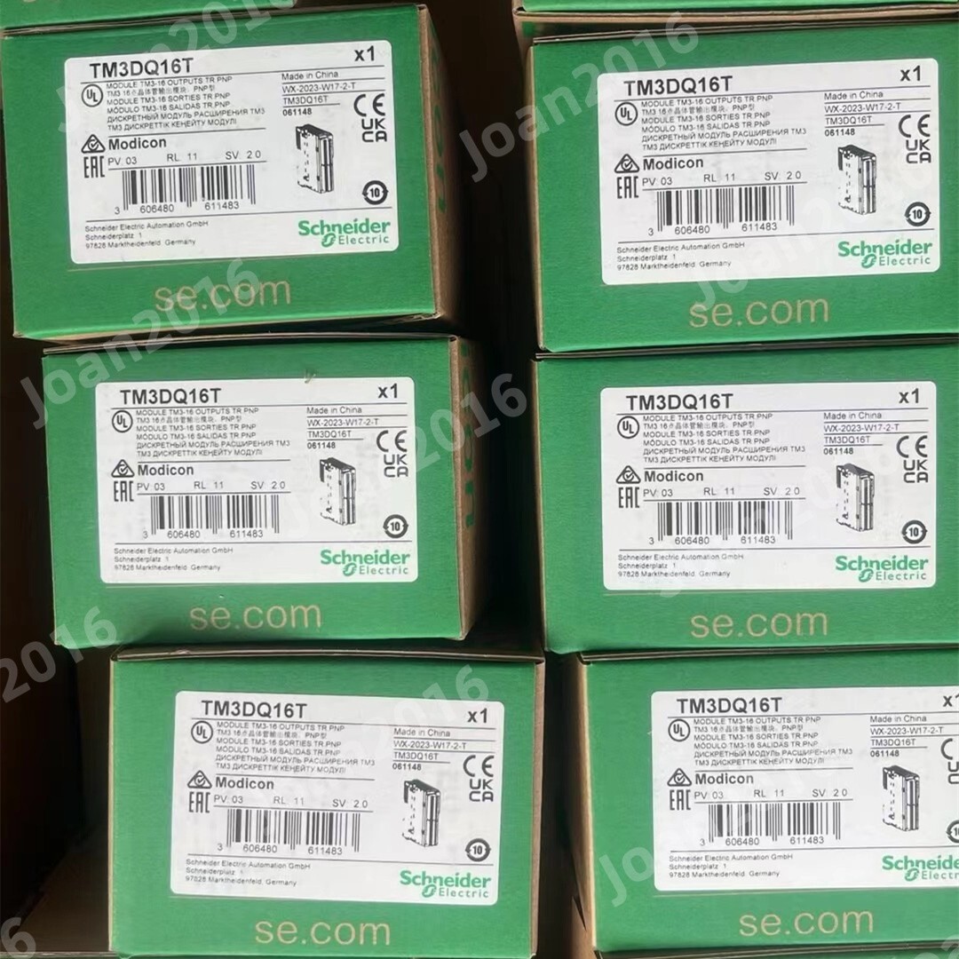 One New SCHNEIDER TM3DQ16T Output Module TM3DQ16T Expedited Shipping In Box