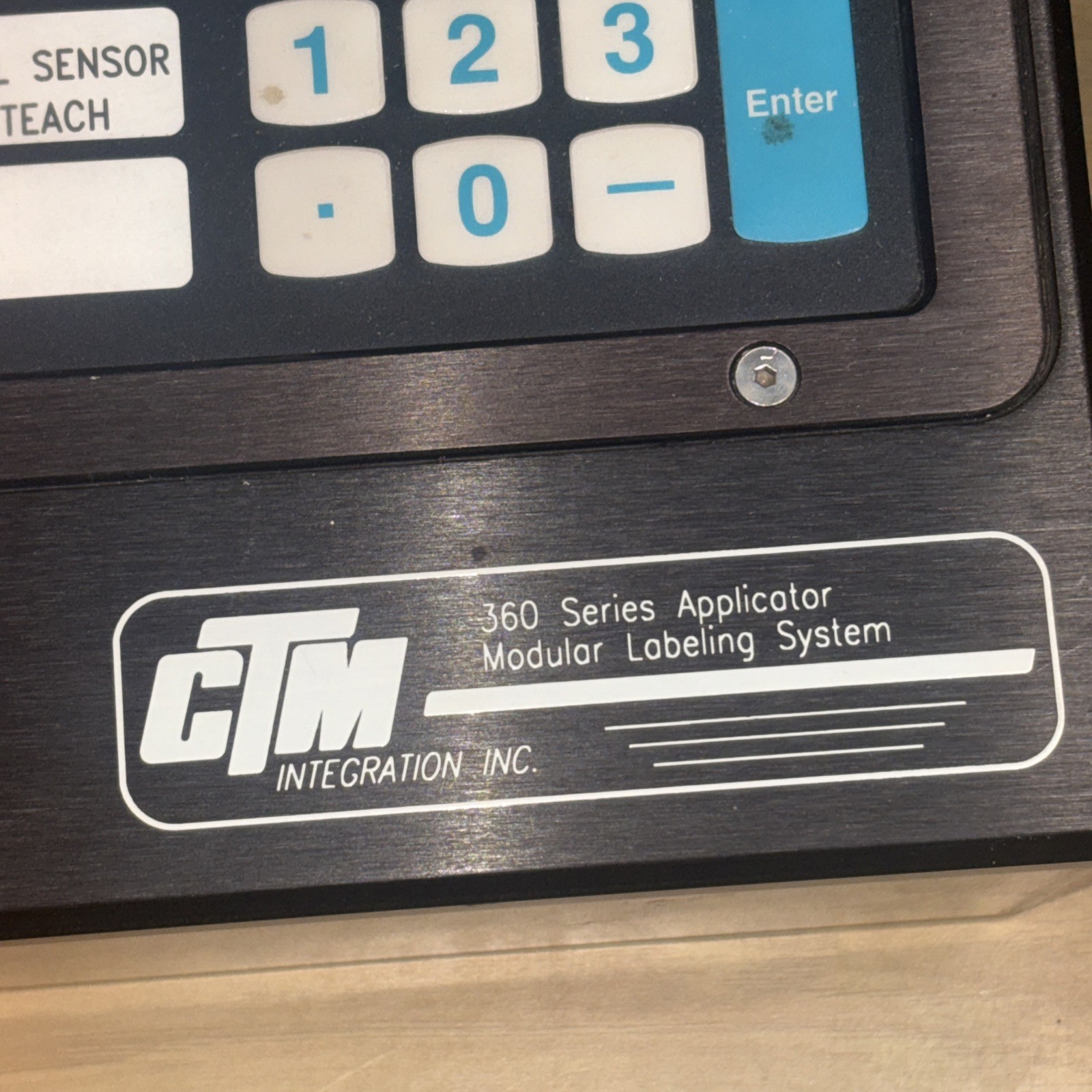 CTM Integration 360 Series Operator Interface HMI Label Applicator Control Panel