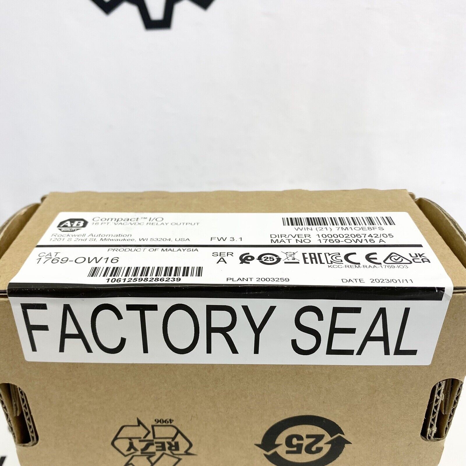 New Sealed Allen-Bradley 1769-OW16 CompactLogix Relay Output Module US Free Tax