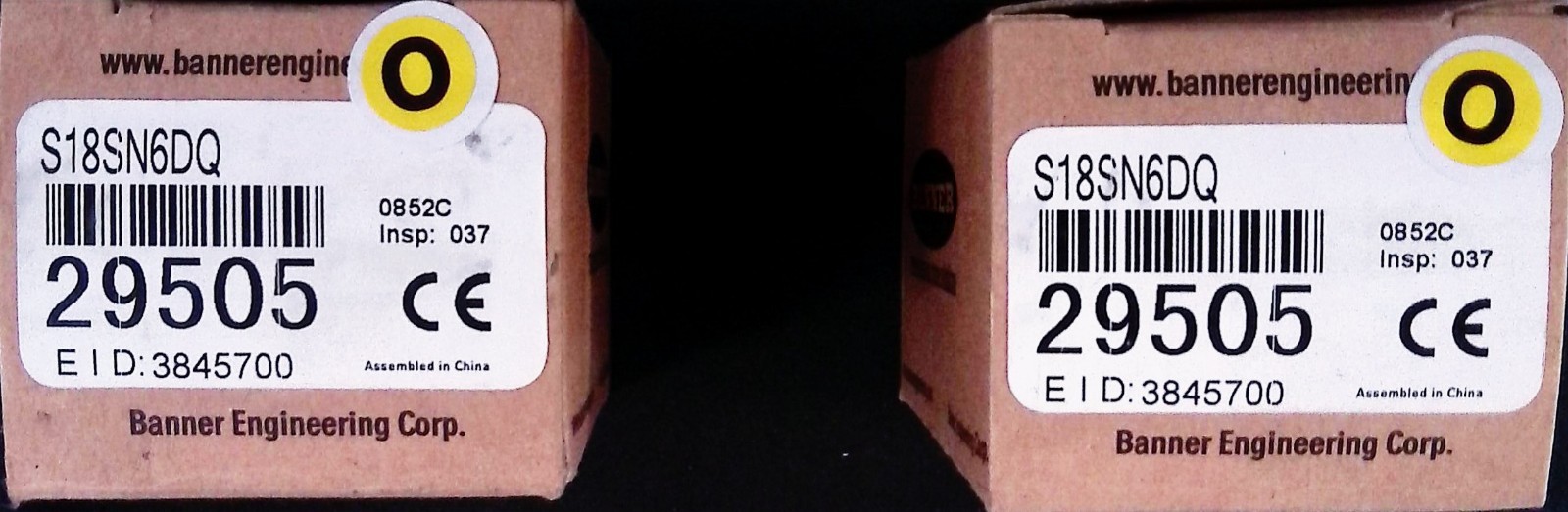 Banner S18SN6DQ Photoelectric Sensor New (SET OF 2)