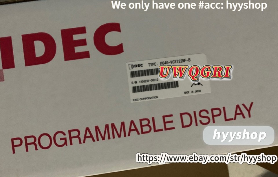 Brand New IDEC HG4G-VCXT22MF-B Programmable Display Fedex or DHL#HL