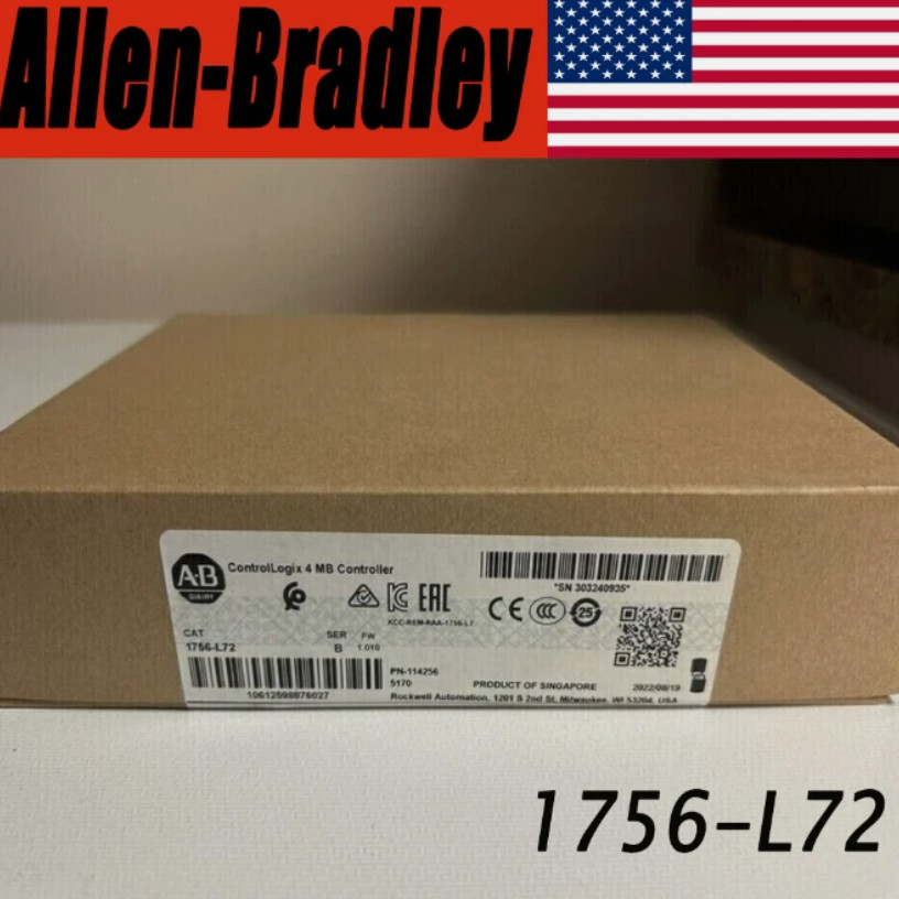 NEW PLC 1756-L72 ControlLogix 4MB Controller Factory Sealed AB 1756 L72