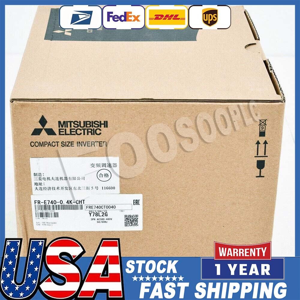 FR-E740-0.4K-CHT NEW NEW MITSUBISHI COMPACT FREQUENCY INVERTER PLC MODULE