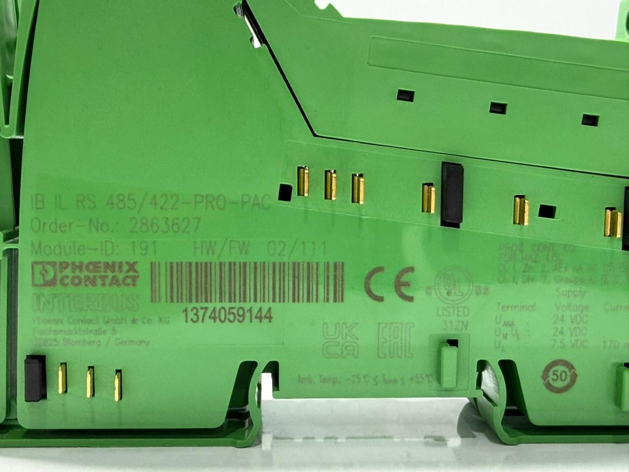 PHOENIX CONTACT IB IL RS 485/422-PRO-PAC |2863627 | IBILRS485422PROPAC FREE SHIP