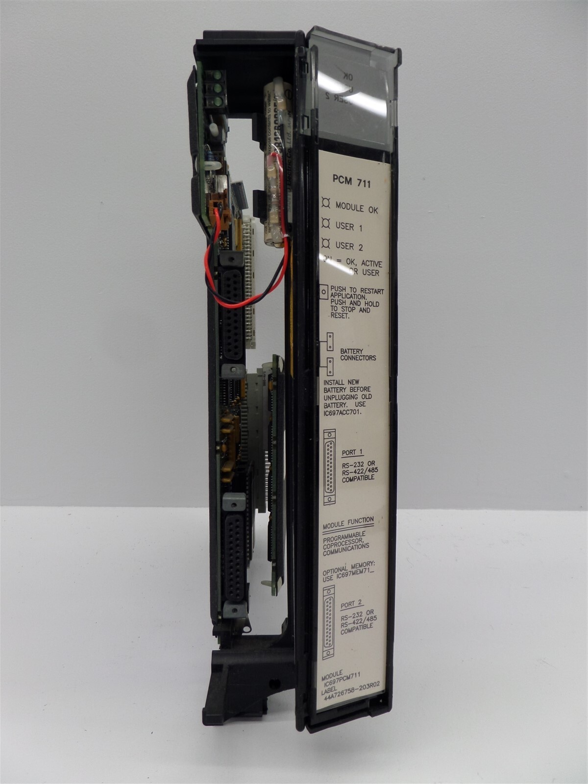 GE Fanuc IC697PCM711P 90-70 Programmable Coprocessor Module w/ IC697MEM719B