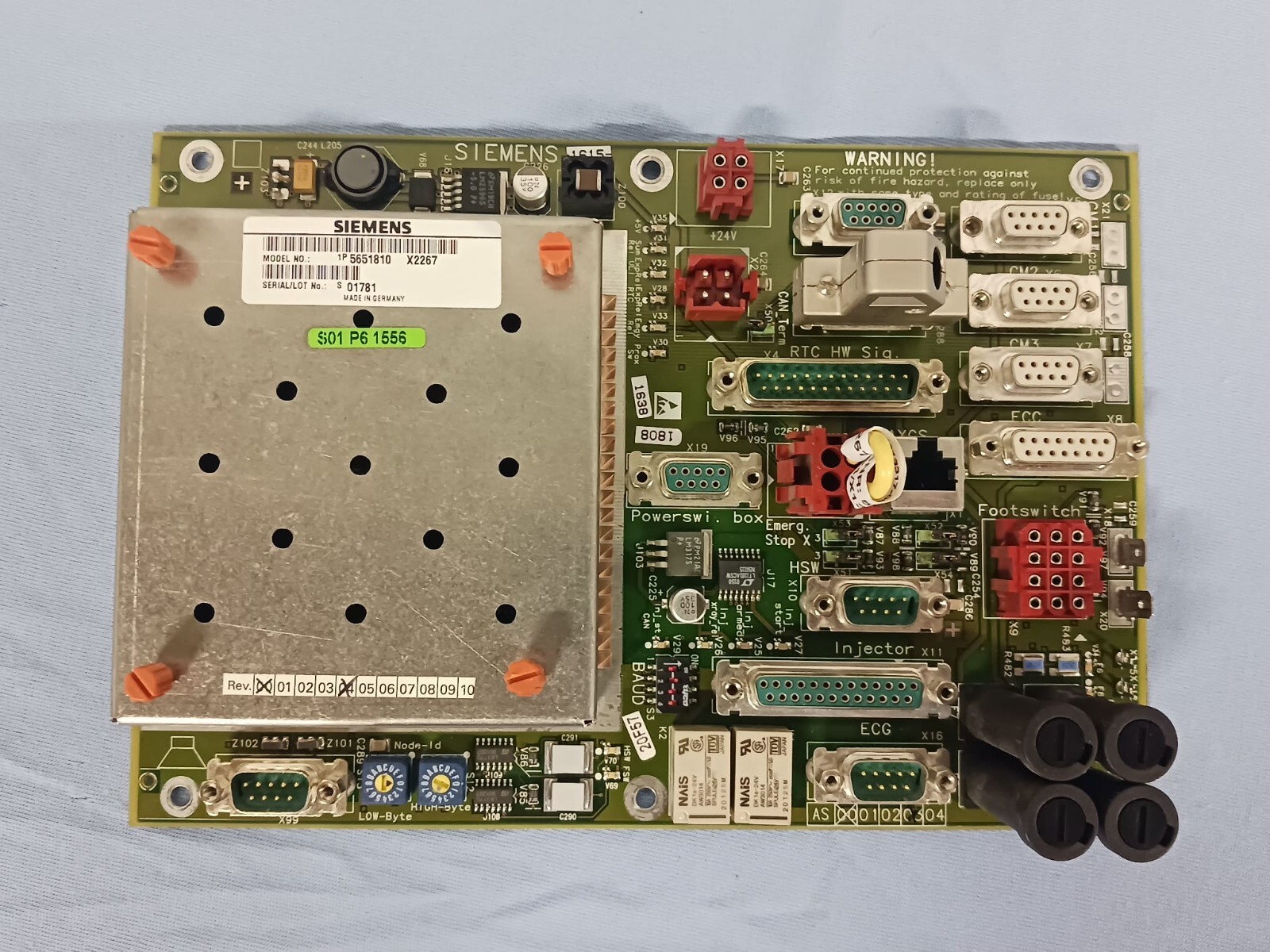 Siemens Axiom Artis Cath Angio Lab PCB Interface Circuit Board – 5651810 X2267